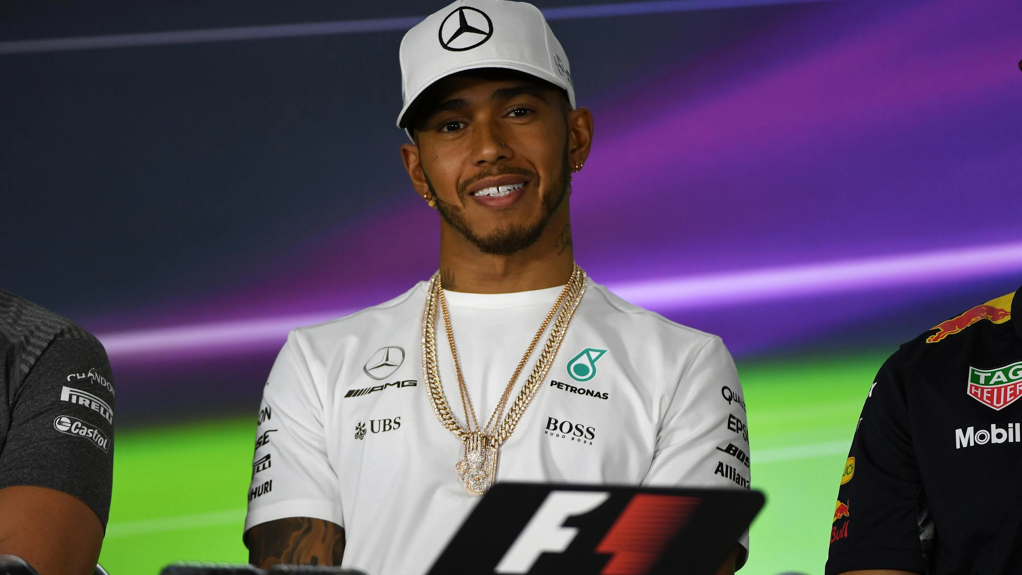 Lewis Hamilton (GBR) Mercedes AMG F1 in the Press Conference at Formula One World Championship, Rd1, Australian Grand Prix, Preparations, Albert Park, Melbourne, Australia, Thursday 23 March 2017. © Sutton Motorsport Images