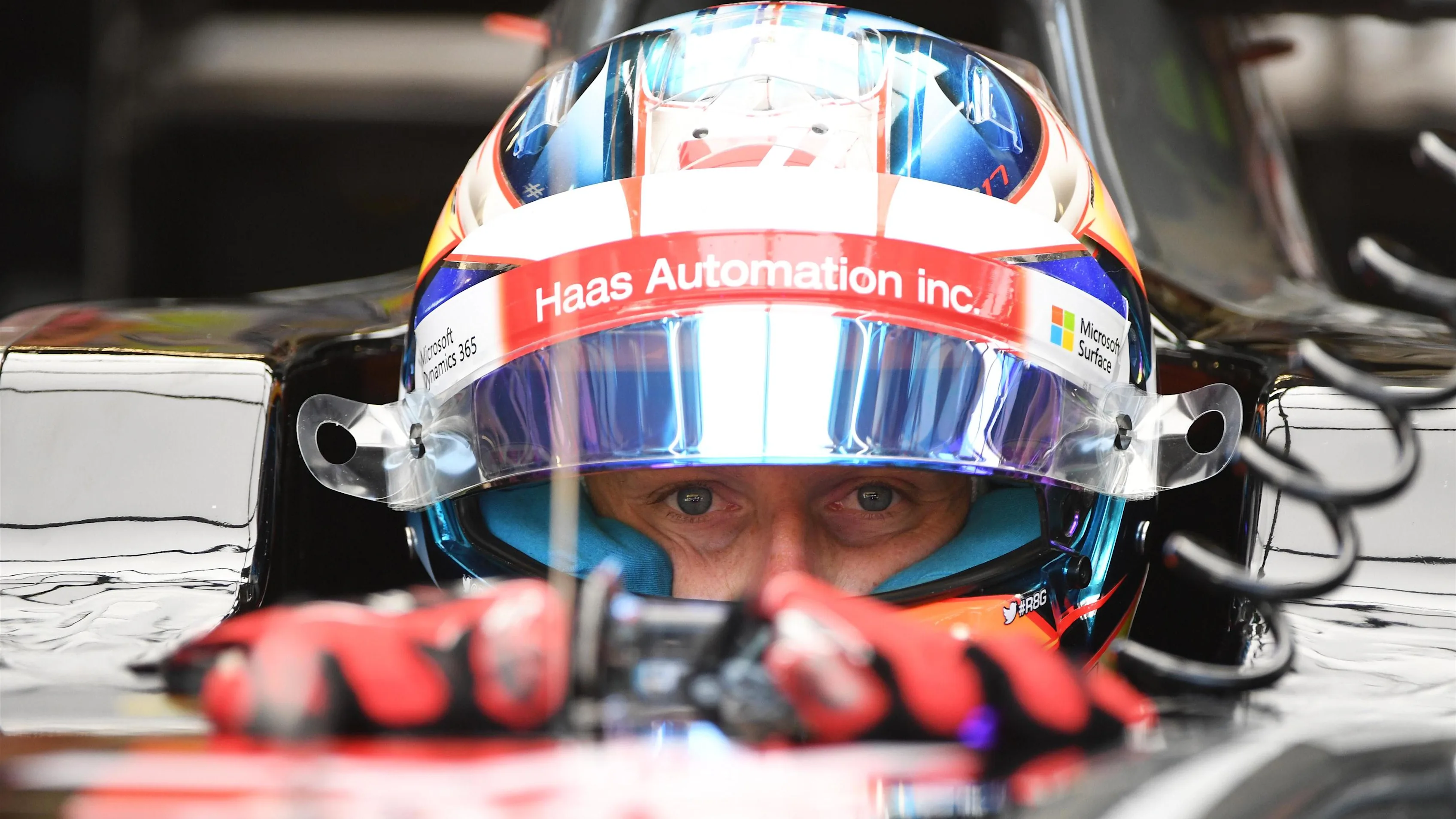 Romain Grosjean (FRA) Haas VF-17 at Formula One World Championship, Rd9, Austrian Grand Prix,