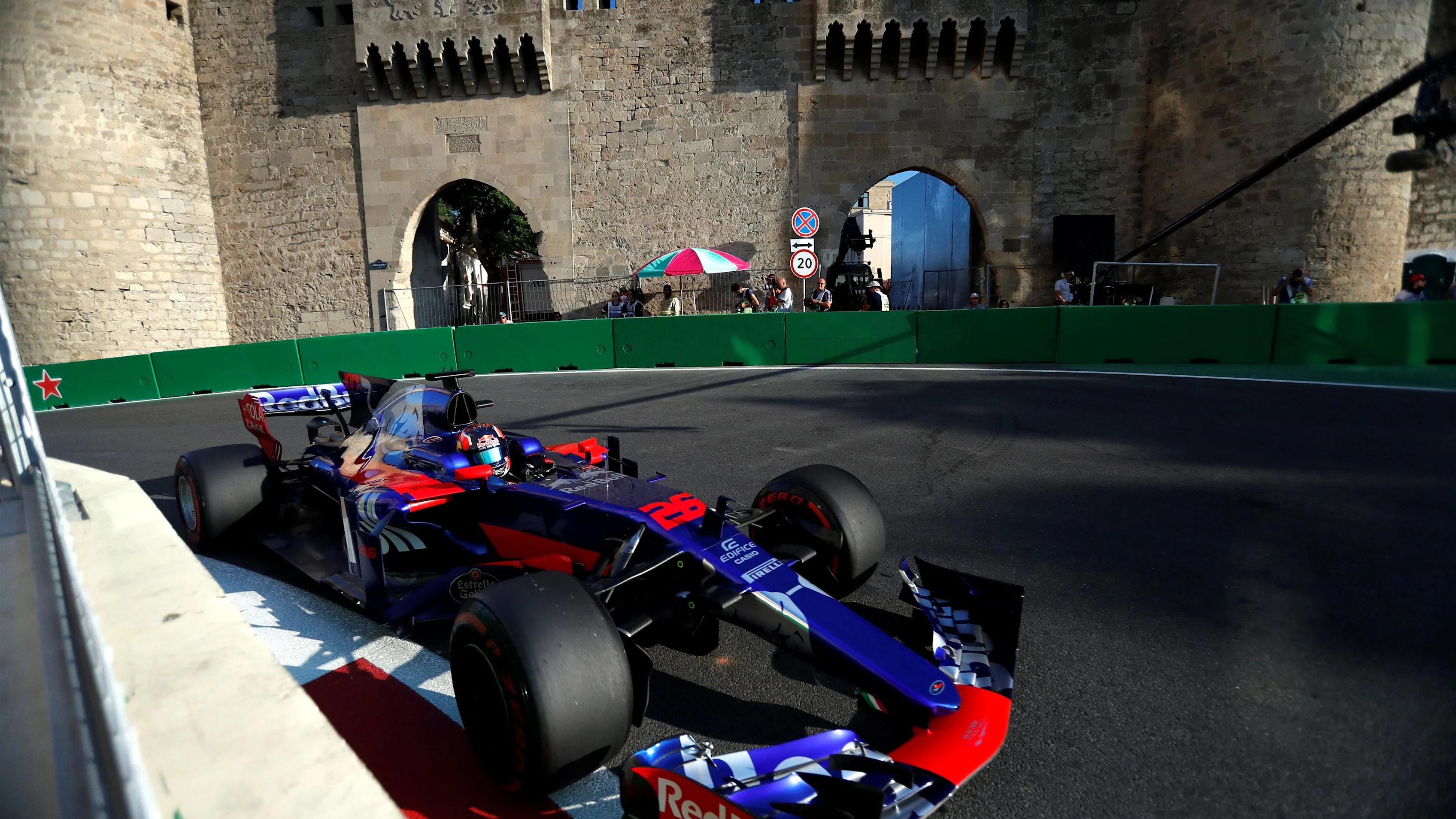 Daniil Kvyat (RUS) Scuderia Toro Rosso STR12 at Formula One World Championship, Rd8, Azerbaijan Grand Prix, Practice, Baku City Circuit, Baku, Azerbaijan, Friday 23 June 2017. © Sutton Images