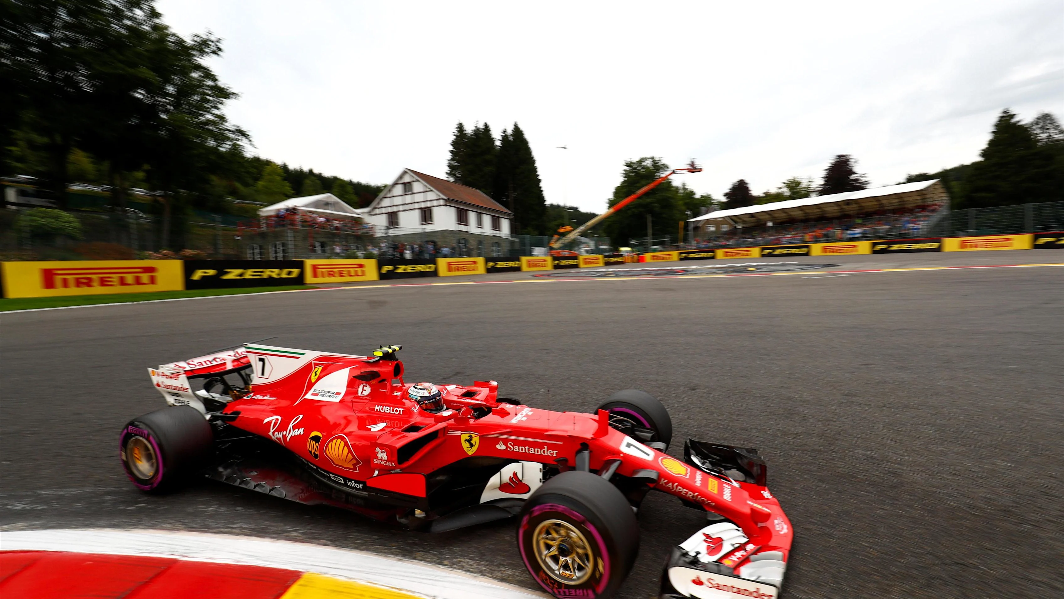 Kimi Raikkonen (FIN) Ferrari SF70-H at Formula One World Championship, Rd12, Belgian Grand Prix, Practice, Spa Francorchamps, Belgium, Friday 25 August 2017. © Sutton Images