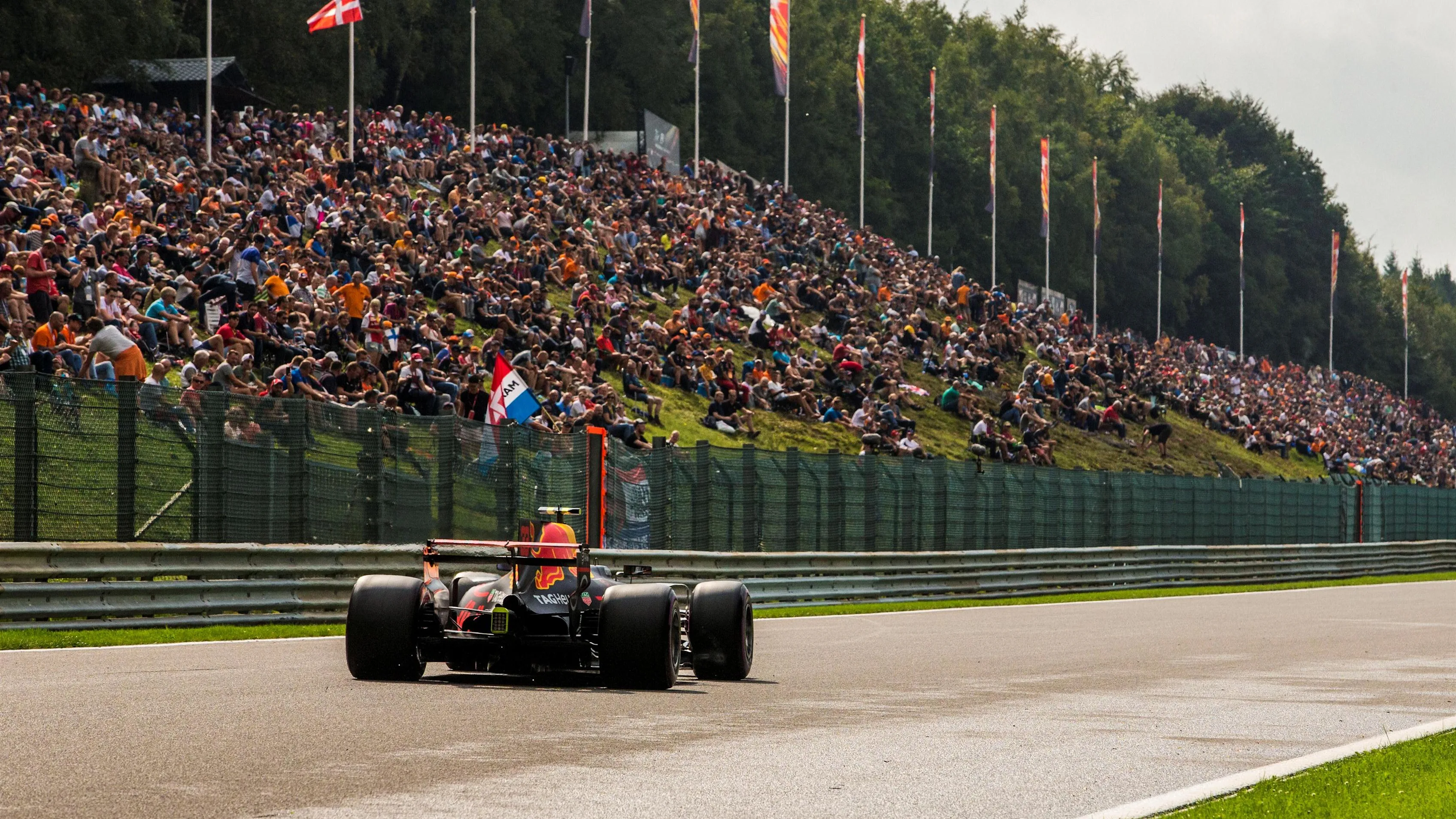 Max Verstappen (NED) Red Bull Racing RB13 at Formula One World Championship, Rd12, Belgian Grand