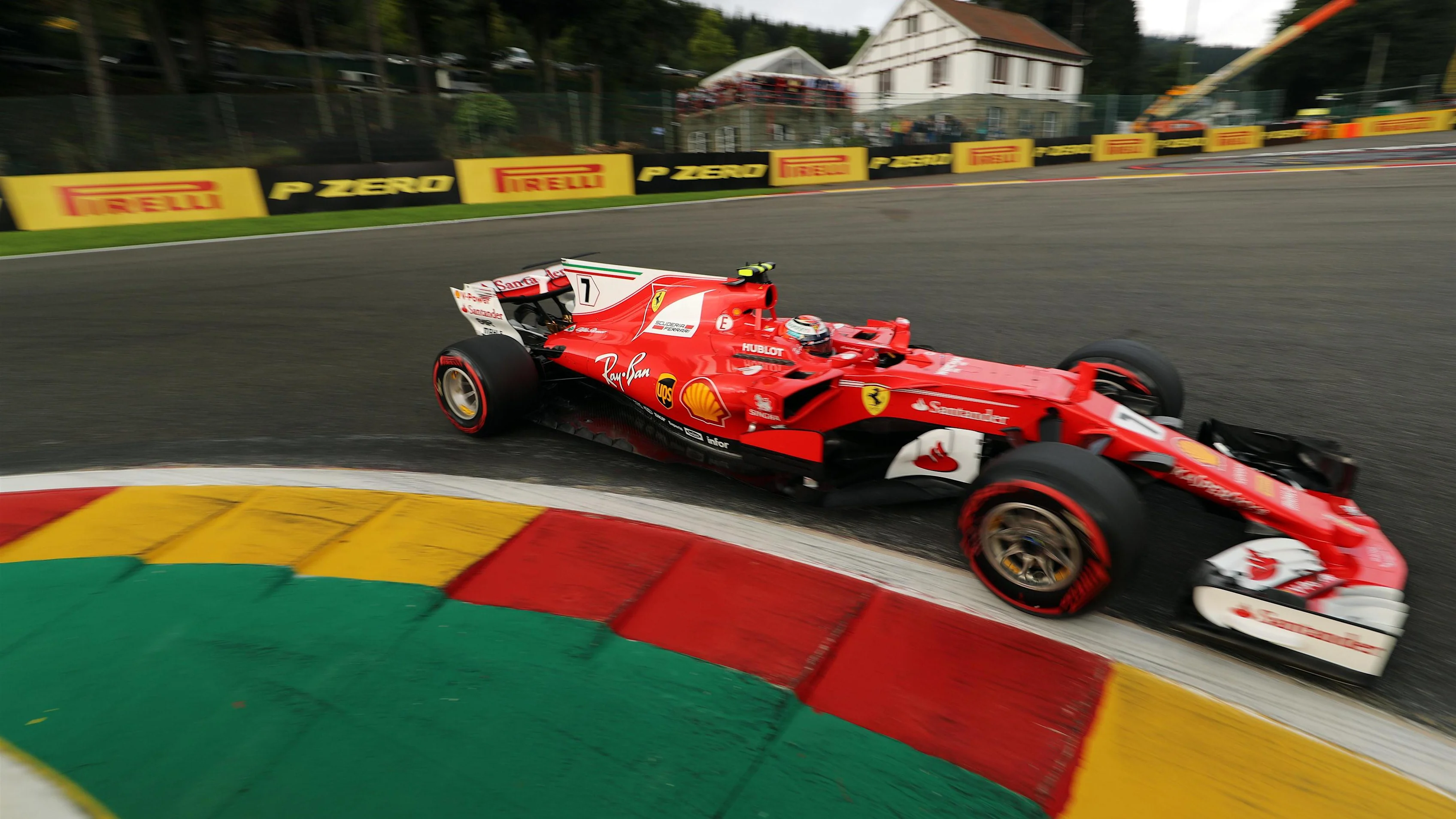 Kimi Raikkonen (FIN) Ferrari SF70-H at Formula One World Championship, Rd12, Belgian Grand Prix,