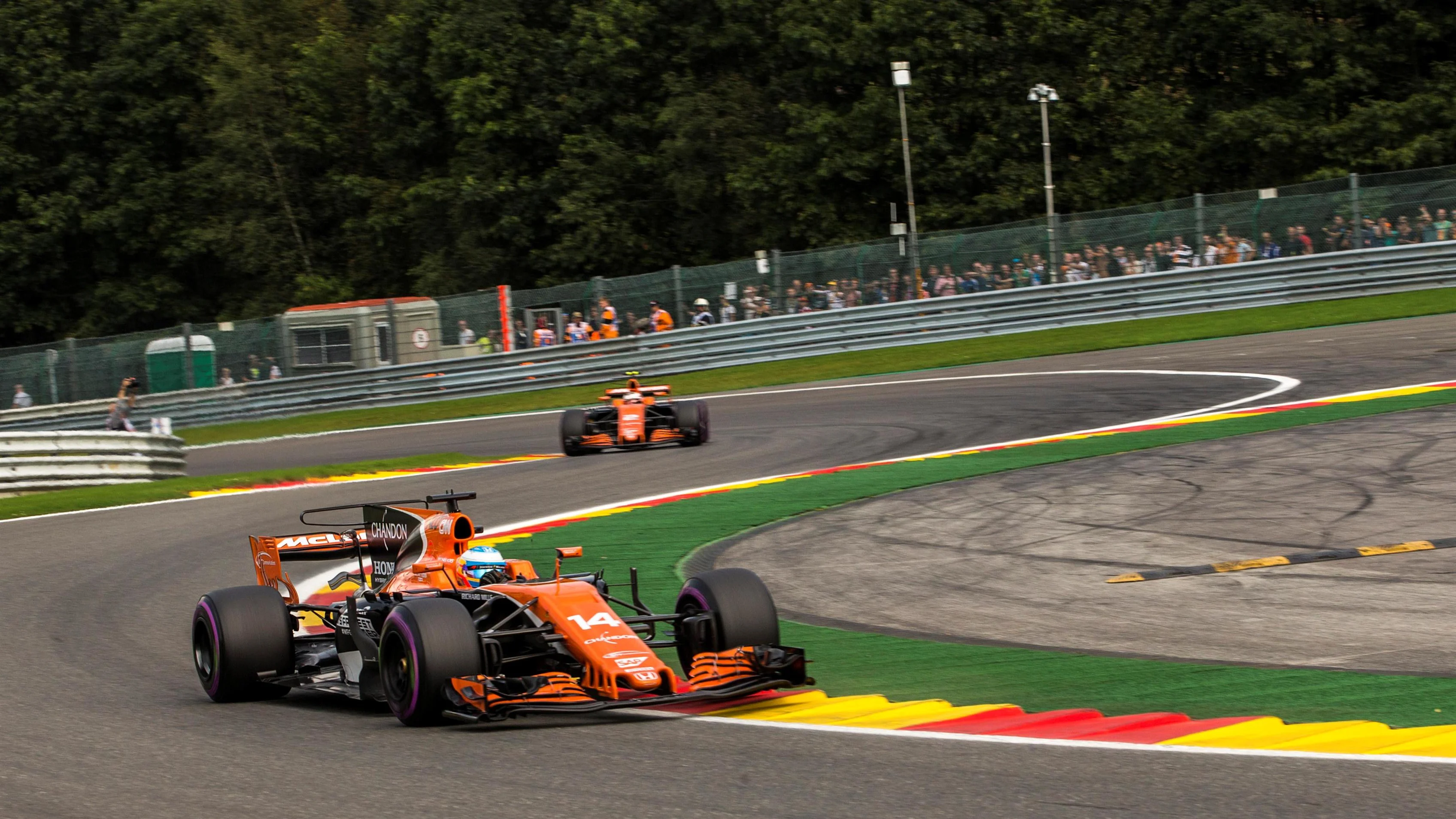 Fernando Alonso (ESP) McLaren MCL32 at Formula One World Championship, Rd12, Belgian Grand Prix, Qualifying, Spa Francorchamps, Belgium, Saturday 26 August 2017. © Sutton Images