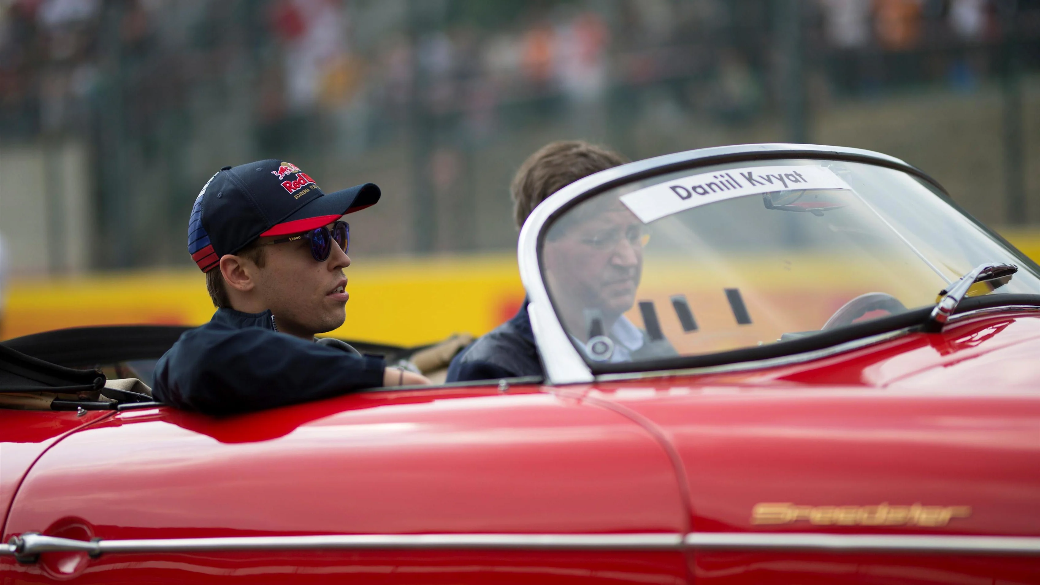 Daniil Kvyat (RUS) Scuderia Toro Rosso on the drivers parade at Formula One World Championship, Rd12, Belgian Grand Prix, Race, Spa Francorchamps, Belgium, Sunday 27 August 2017. © Sutton Images