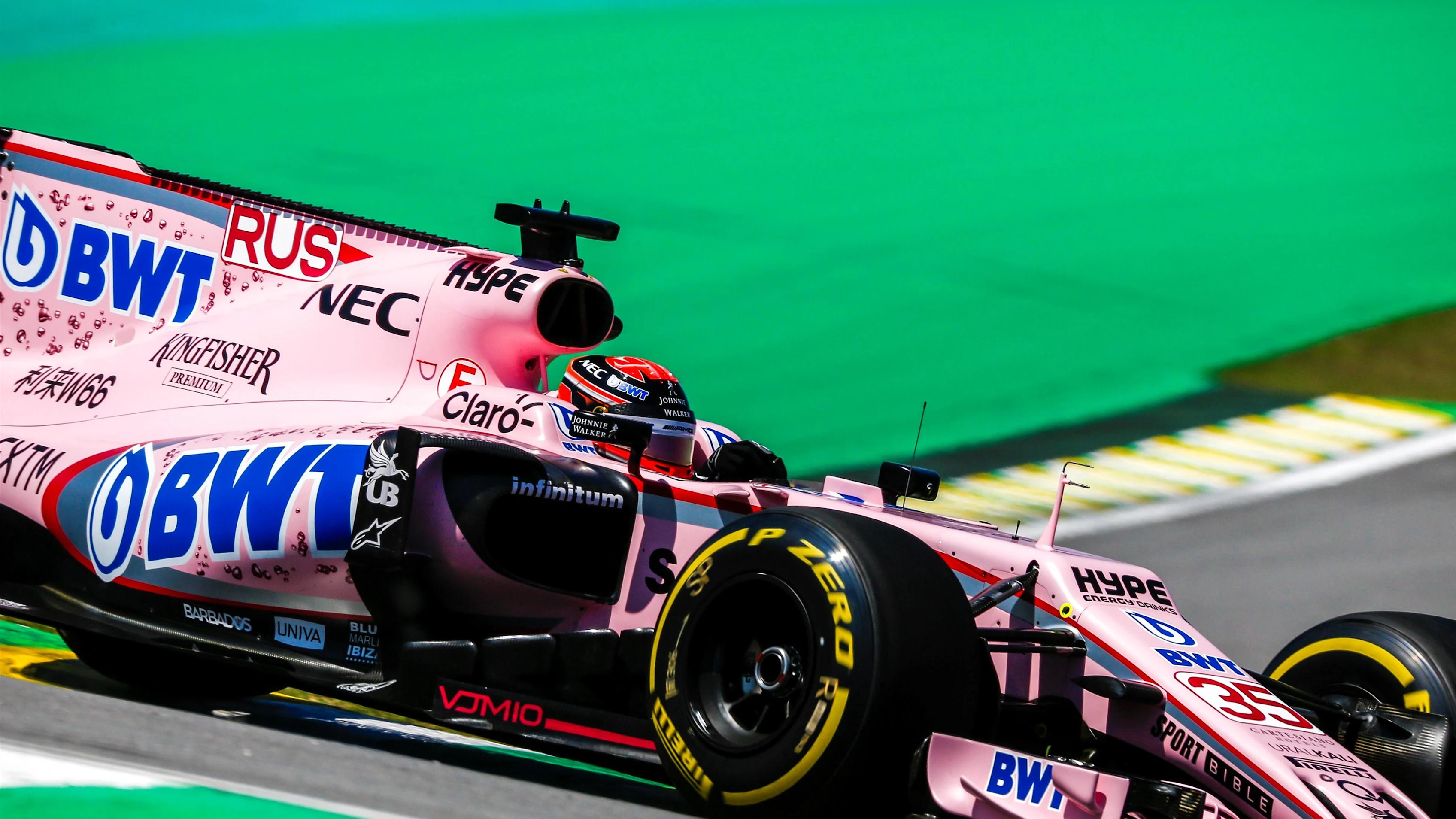 George Russell (GBR) Force India VJM10 at Formula One World Championship, Rd19, Brazilian Grand