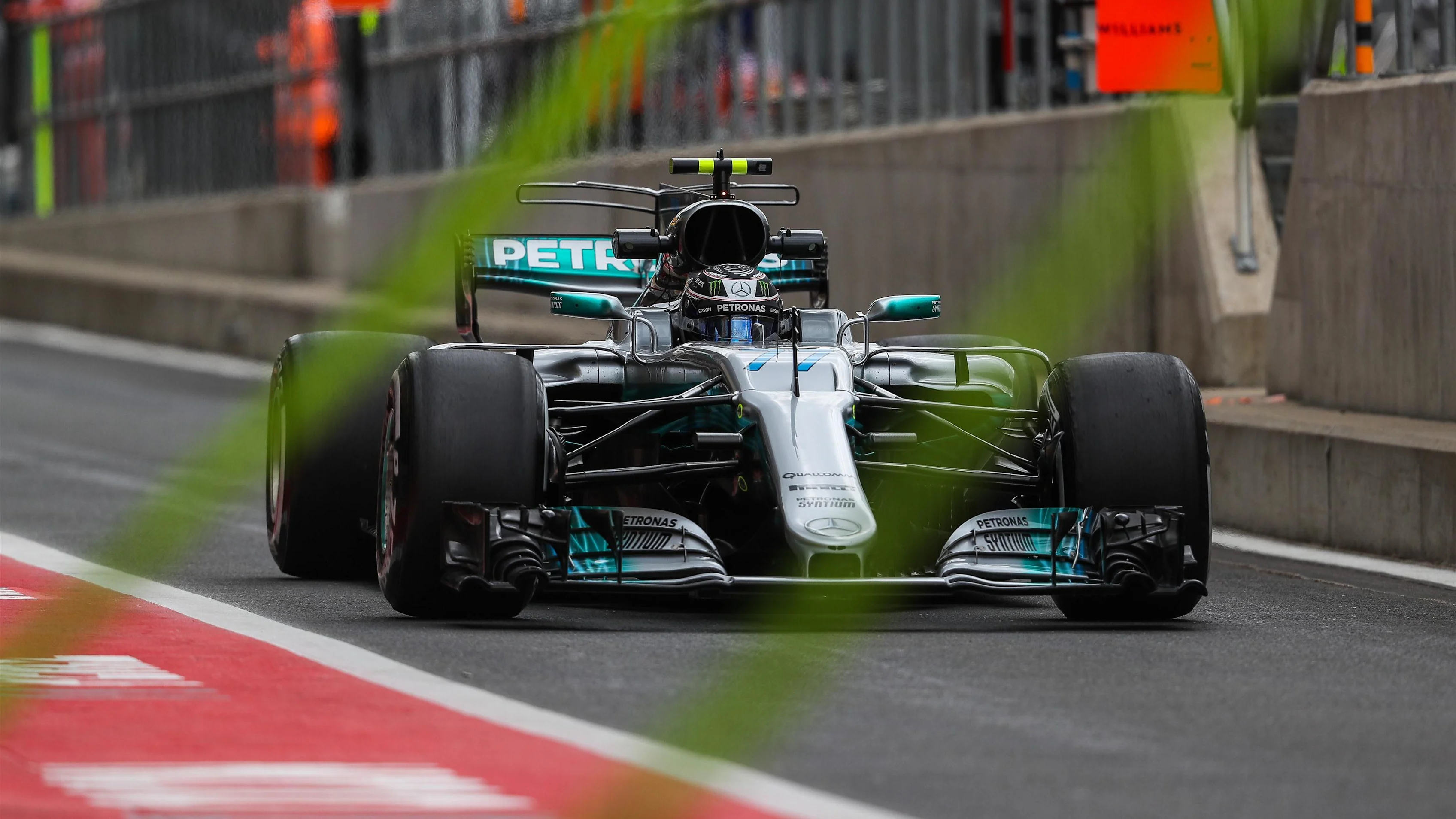 Valtteri Bottas (FIN) Mercedes-Benz F1 W08 Hybrid at Formula One World Championship, Rd10, British Grand Prix, Practice, Silverstone, England, Friday 14 July 2017. © Sutton Images