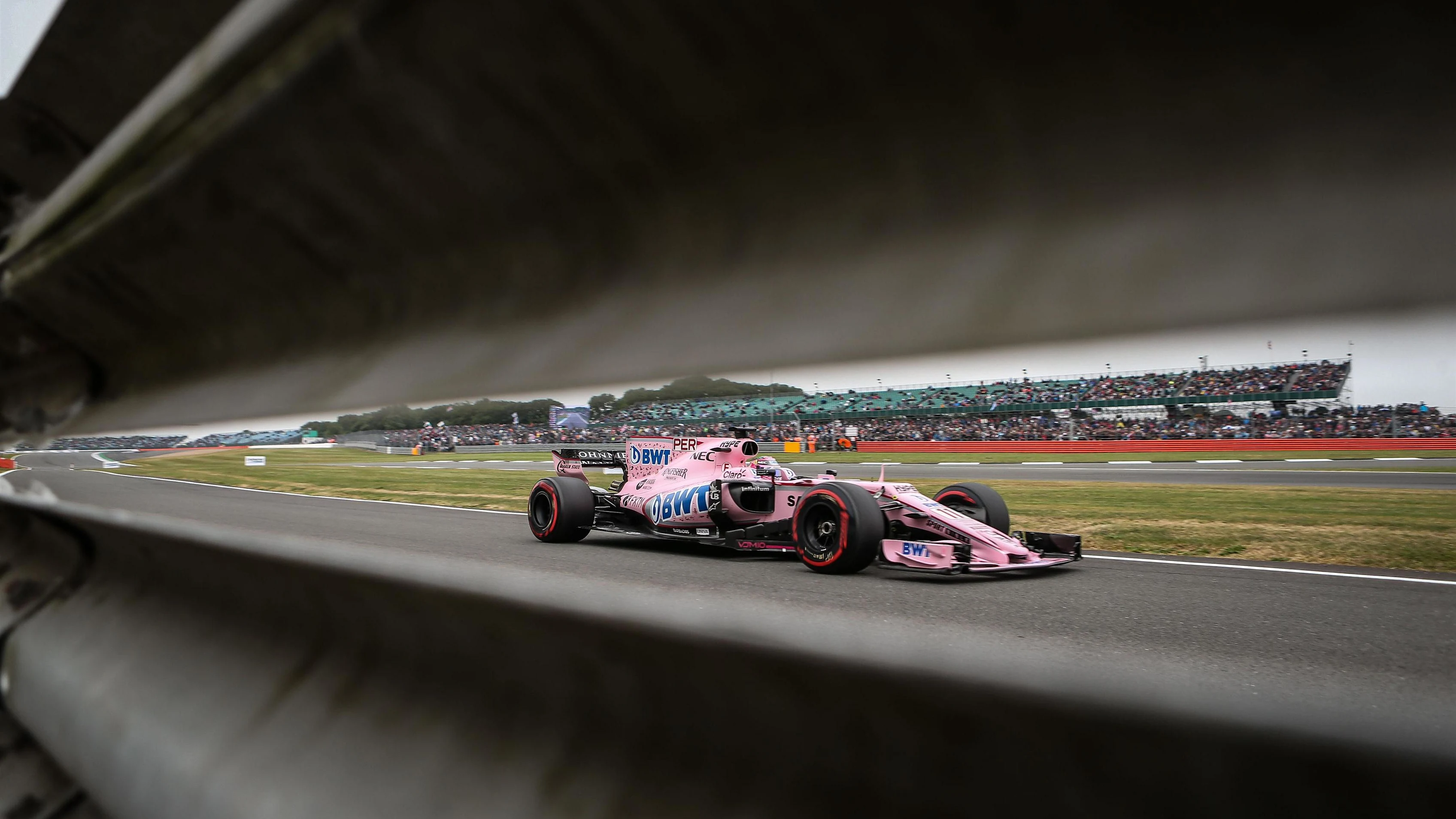 Sergio Perez (MEX) Force India VJM10 at Formula One World Championship, Rd10, British Grand Prix, Qualifying, Silverstone, England, Saturday 15 July 2017. © Sutton Images