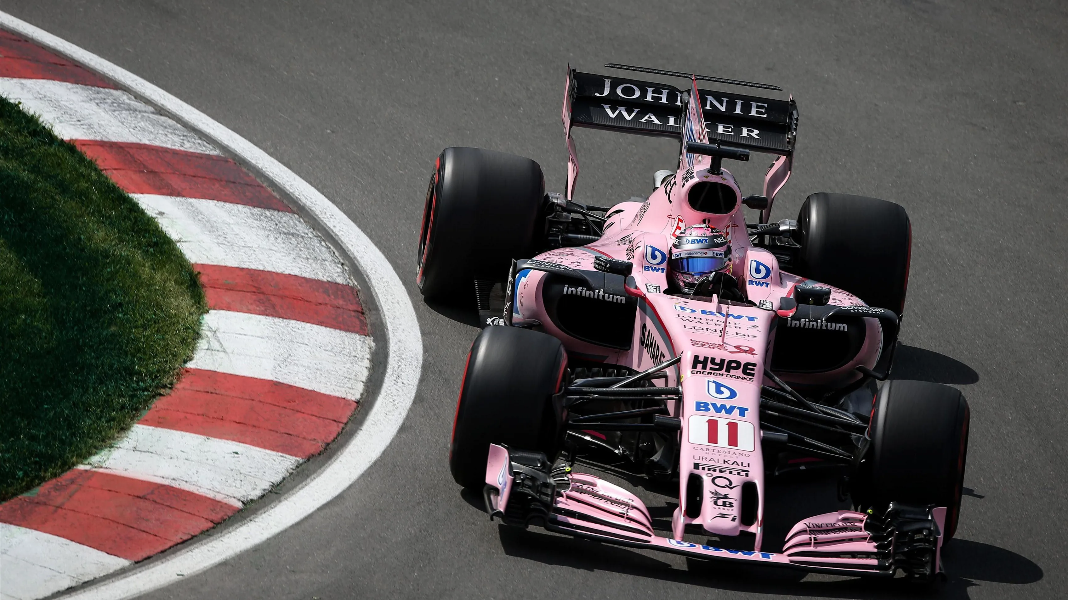Sergio Perez (MEX) Force India VJM10 at Formula One World Championship, Rd7, Canadian Grand Prix, Practice, Montreal, Canada, Friday 9 June 2017. © Sutton Images