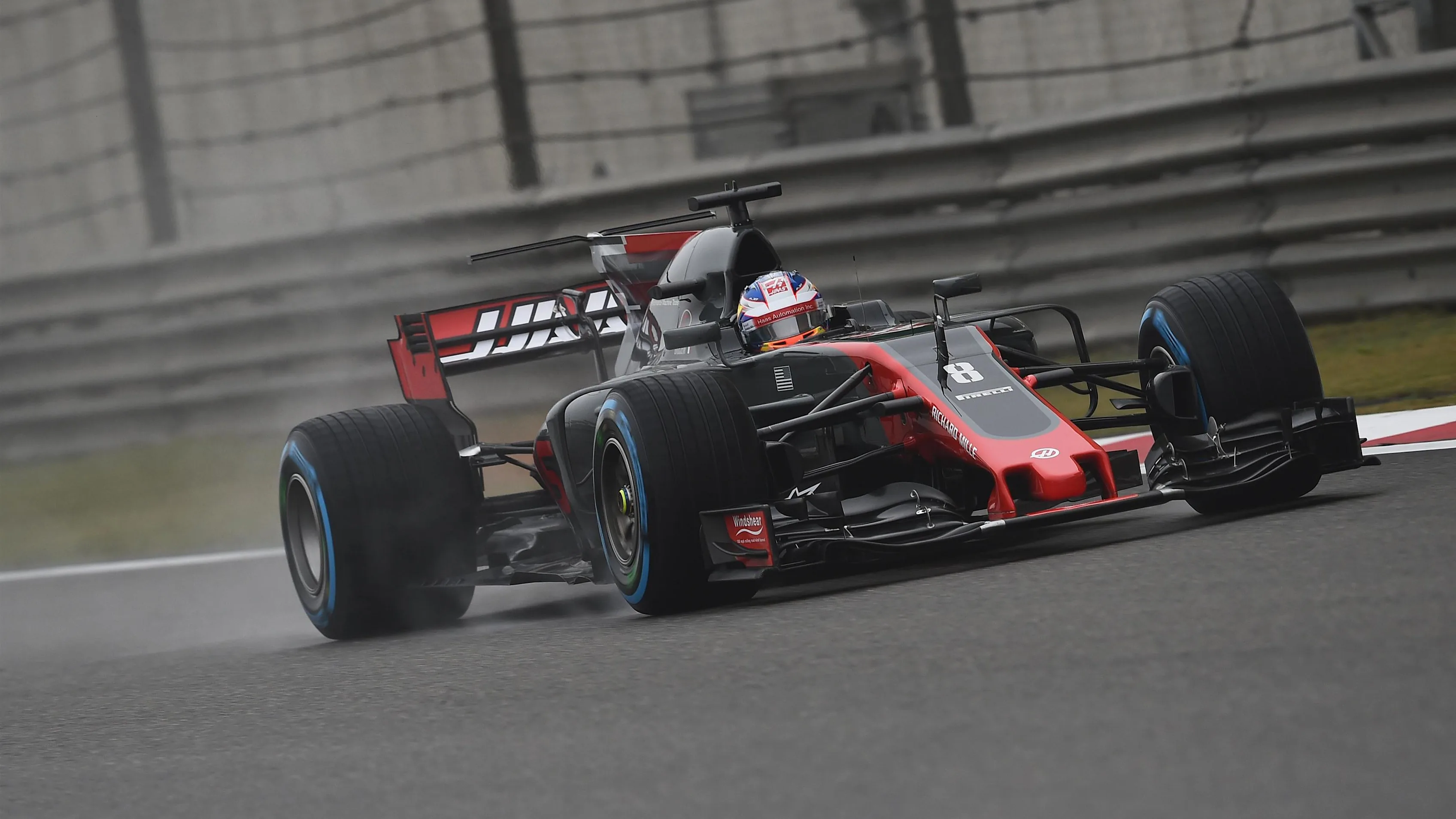 Romain Grosjean (FRA) Haas VF-17 at Formula One World Championship, Rd2, Chinese Grand Prix, Practice, Shanghai, China, Friday 7 April 2017. © Sutton Motorsport Images
