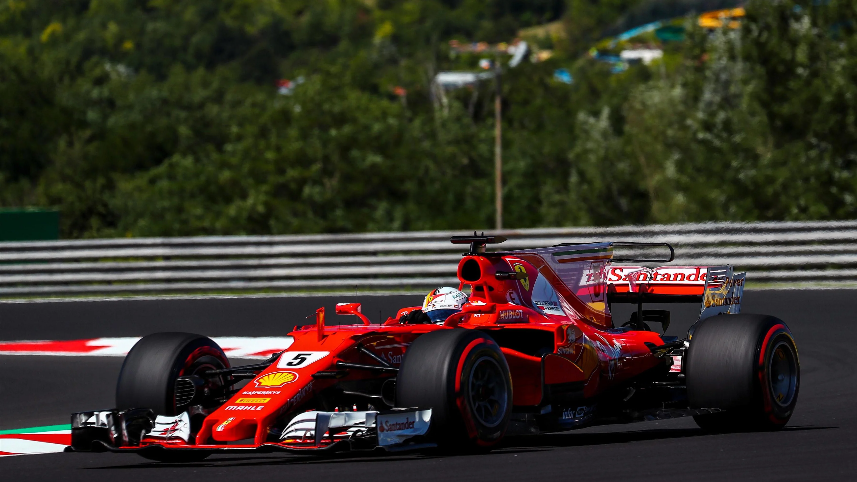 Sebastian Vettel (GER) Ferrari SF70-H at Formula One World Championship, Rd11, Hungarian Grand Prix, Qualifying, Hungaroring, Hungary, Saturday 29 July 2017. © Sutton Images