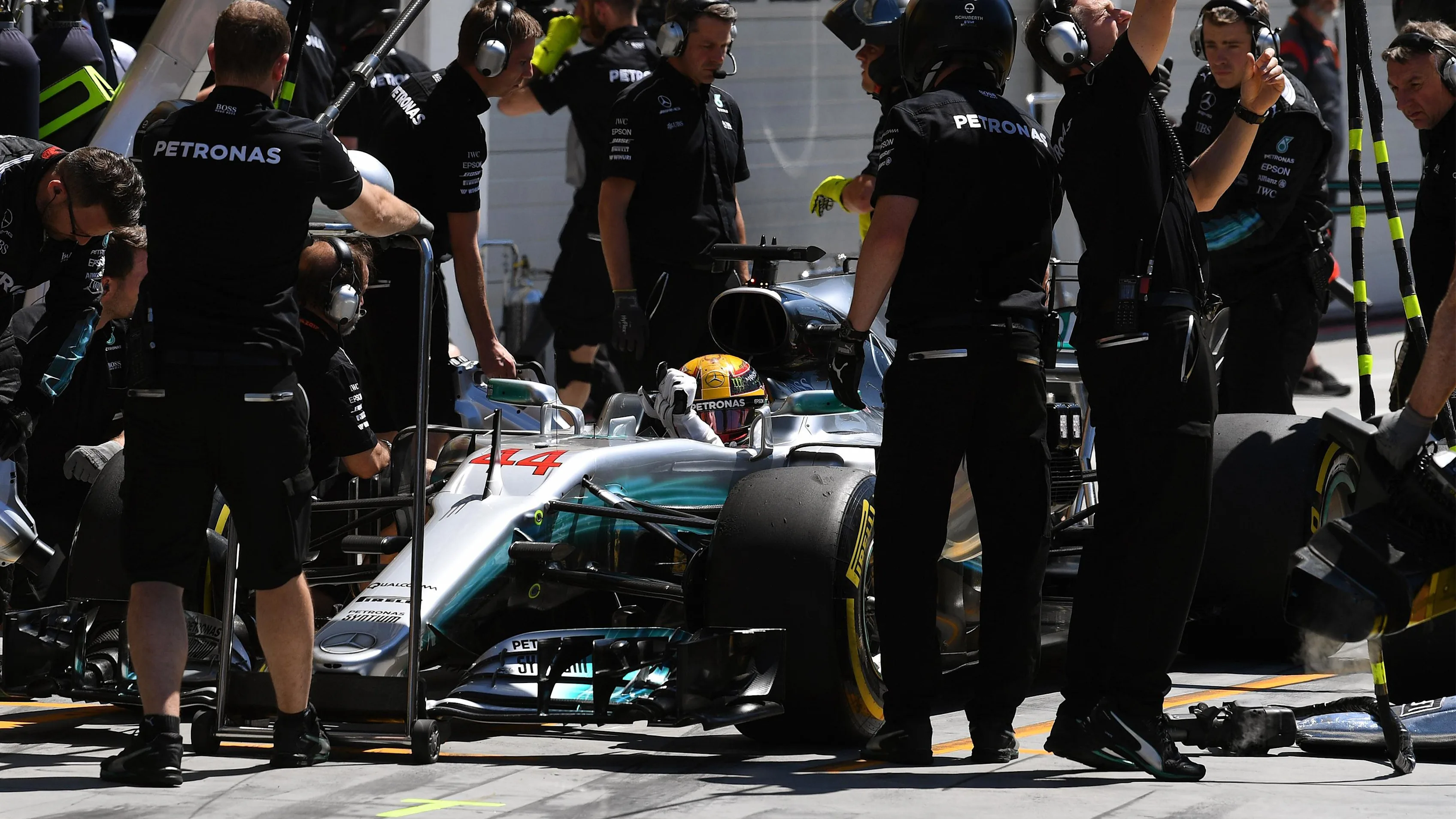 Lewis Hamilton (GBR) Mercedes-Benz F1 W08 Hybrid at Formula One World Championship, Rd11, Hungarian