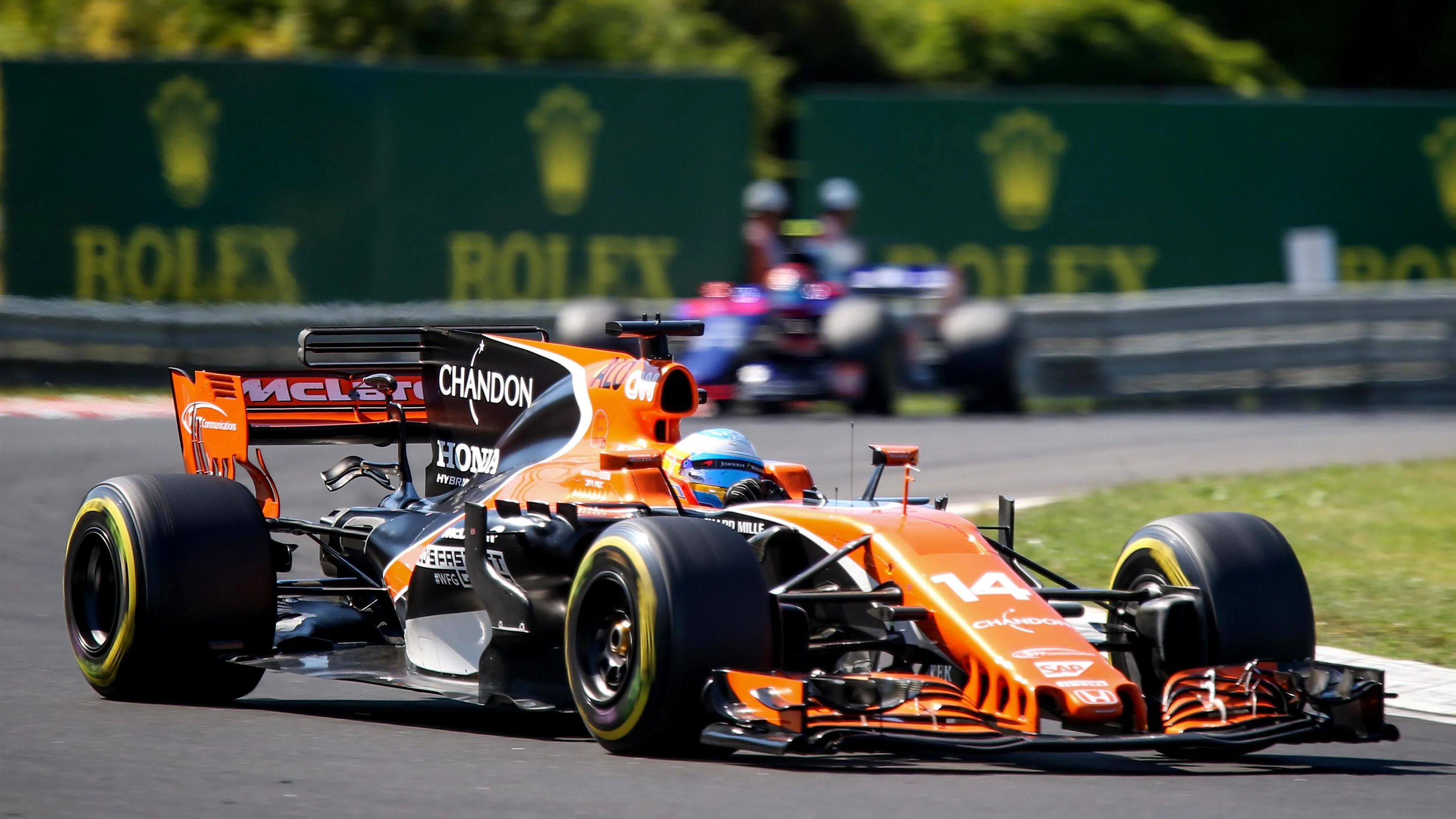 Fernando Alonso (ESP) McLaren MCL32 at Formula One World Championship, Rd11, Hungarian Grand Prix,