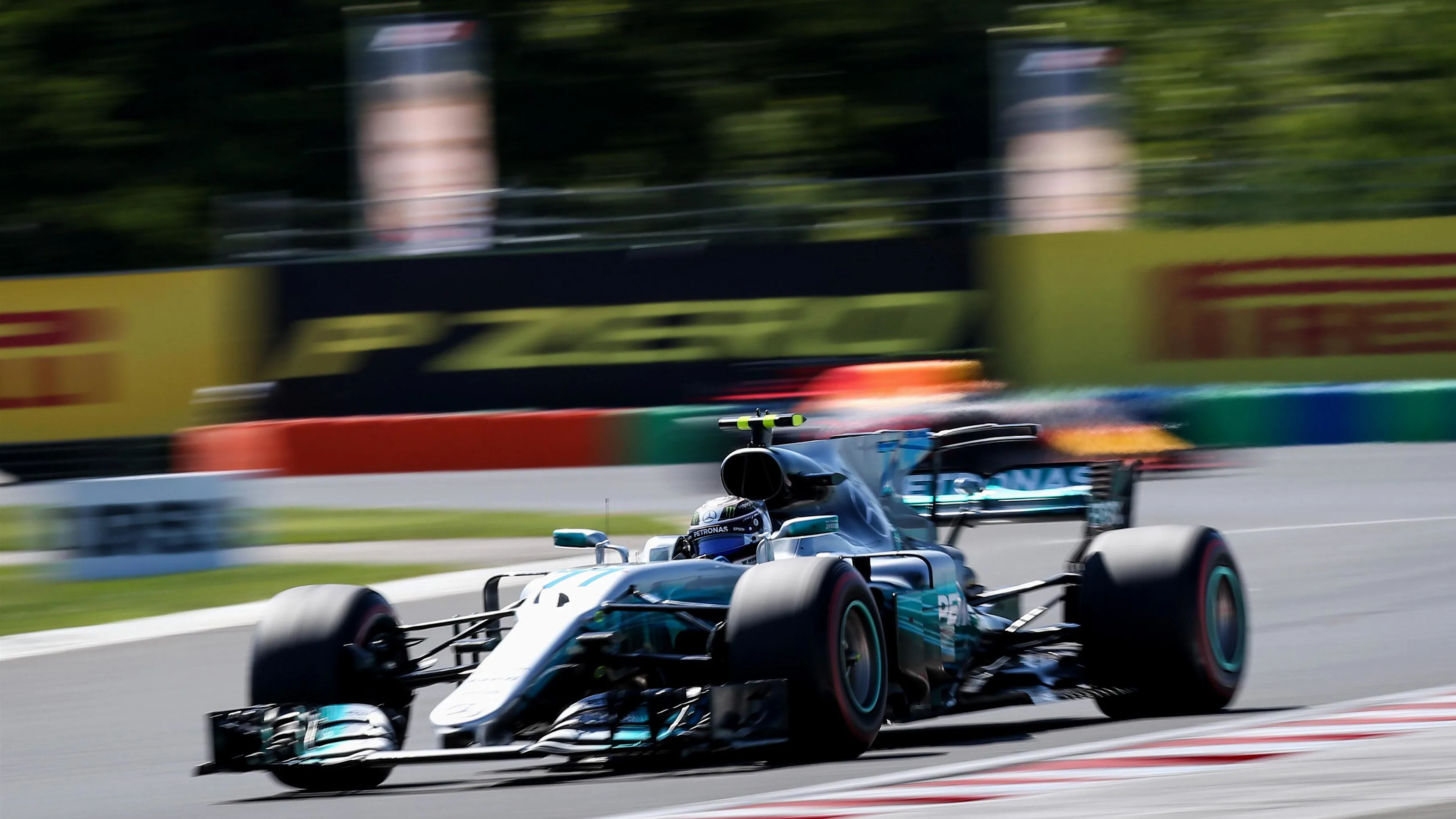Valtteri Bottas (FIN) Mercedes-Benz F1 W08 Hybrid at Formula One World Championship, Rd11, Hungarian Grand Prix, Race, Hungaroring, Hungary, Sunday 30 July 2017. © Sutton Images