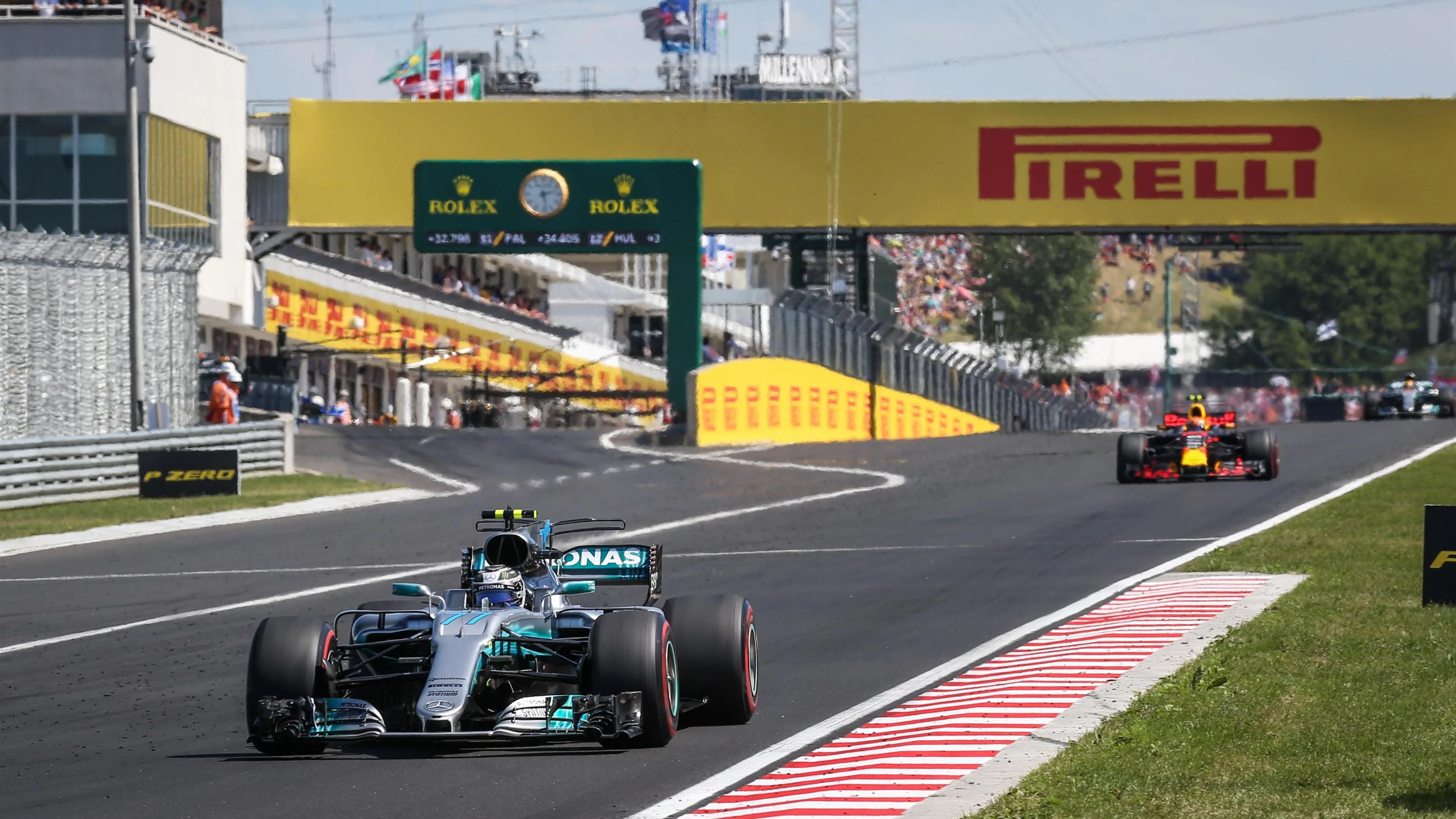 Valtteri Bottas (FIN) Mercedes-Benz F1 W08 Hybrid at Formula One World Championship, Rd11,