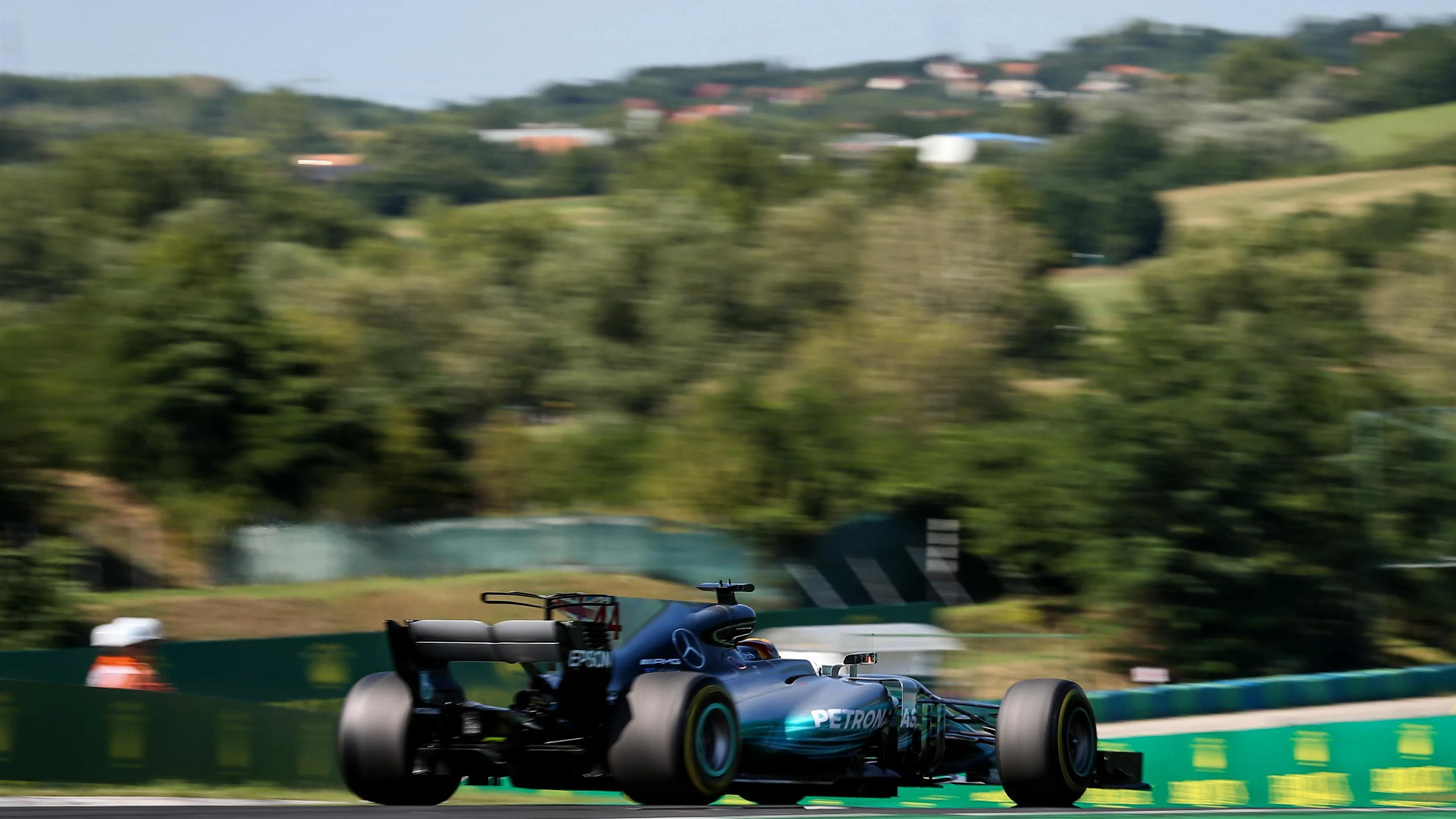 Lewis Hamilton (GBR) Mercedes-Benz F1 W08 Hybrid at Formula One World Championship, Rd11, Hungarian Grand Prix, Race, Hungaroring, Hungary, Sunday 30 July 2017. © Sutton Images