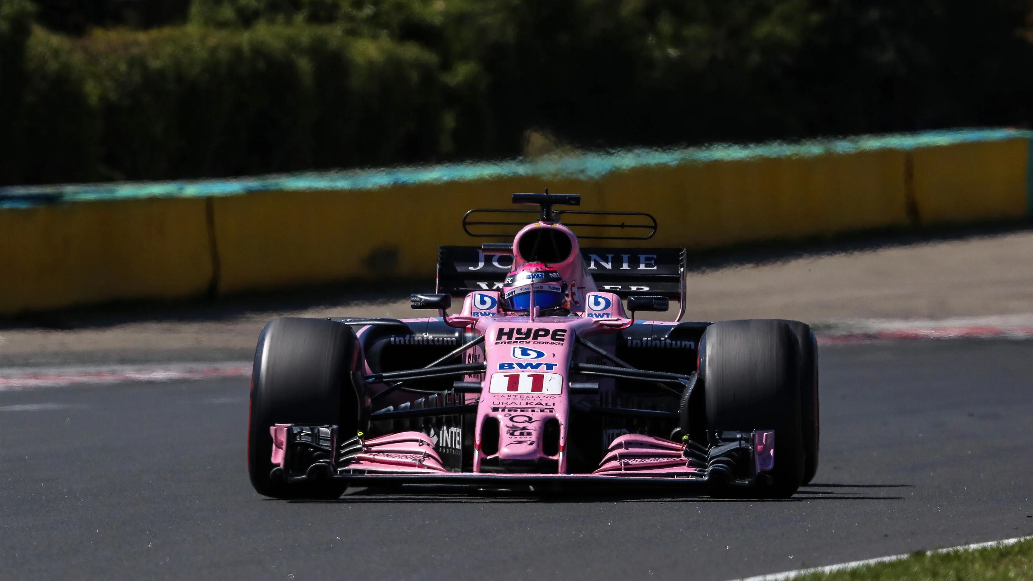 Sergio Perez (MEX) Force India VJM10 at Formula One World Championship, Rd11, Hungarian Grand Prix, Race, Hungaroring, Hungary, Sunday 30 July 2017. © Sutton Images