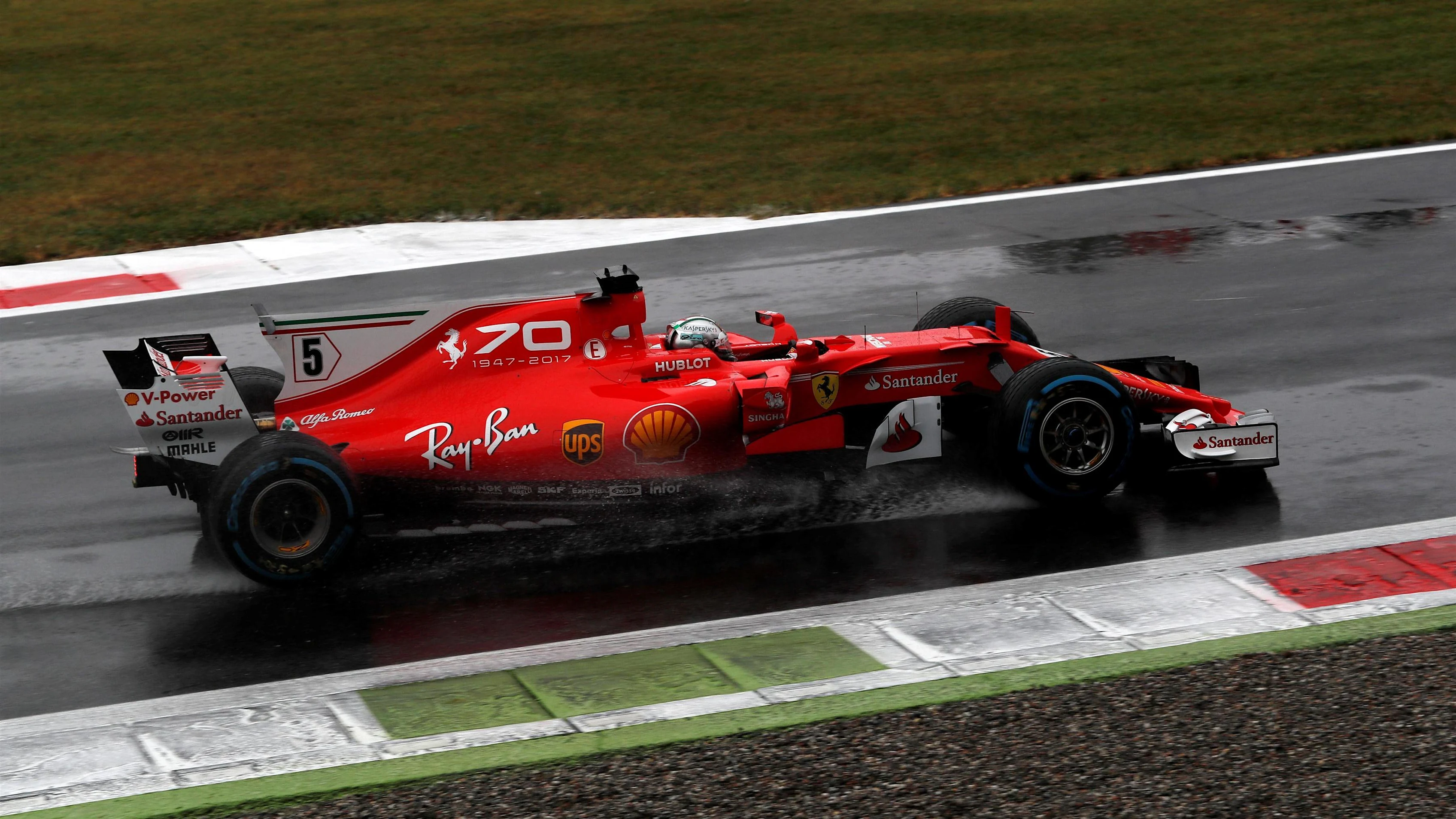 Sebastian Vettel (GER) Ferrari SF70-H at Formula One World Championship, Rd13, Italian Grand Prix, Qualifying, Monza, Italy, Saturday 2 September 2017. © Sutton Images