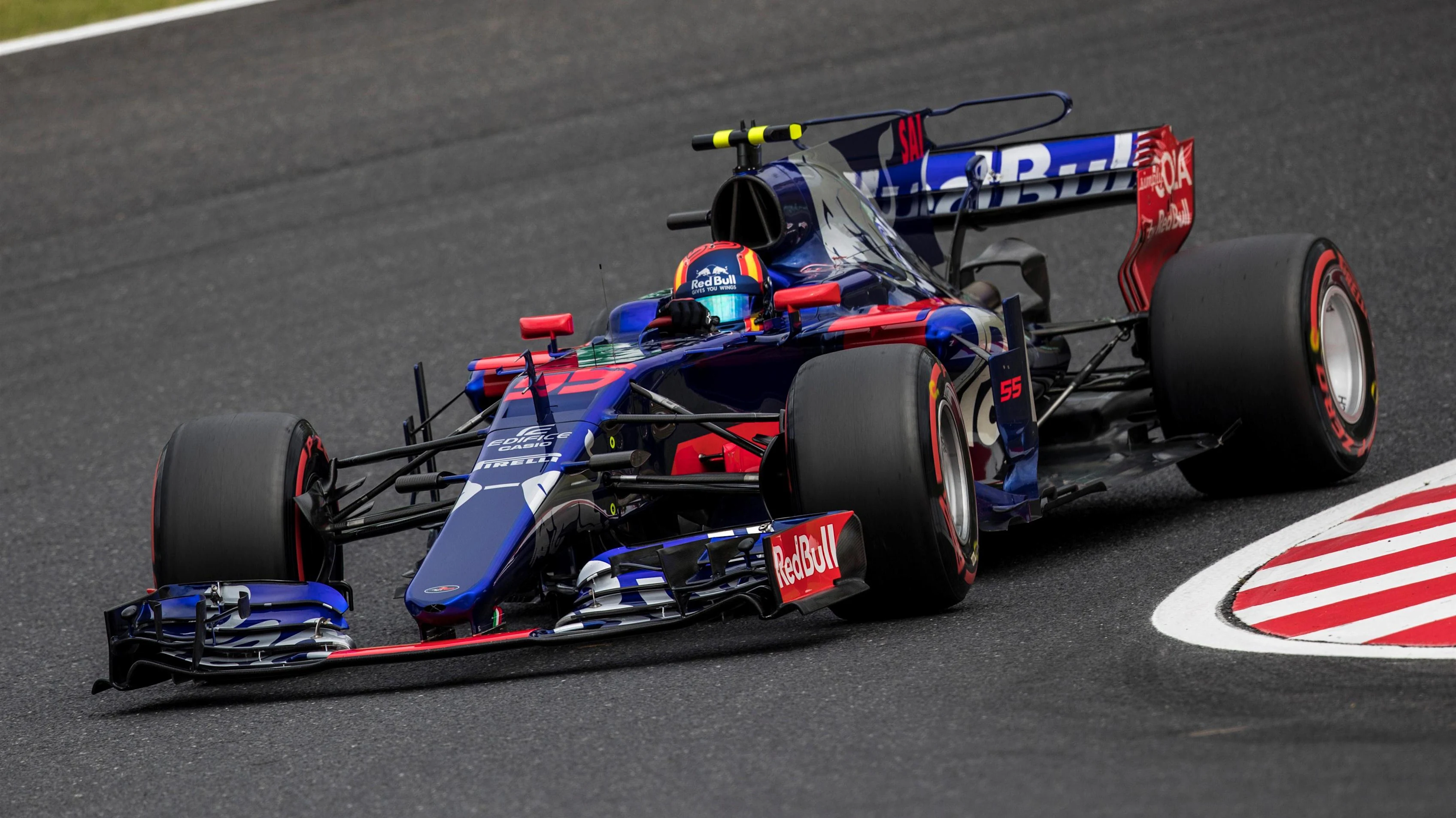 Carlos Sainz (ESP) Scuderia Toro Rosso STR12 at Formula One World Championship, Rd16, Japanese Grand Prix, Qualifying, Suzuka, Japan, Saturday 7 October 2017. © Manuel Goria/Sutton Images