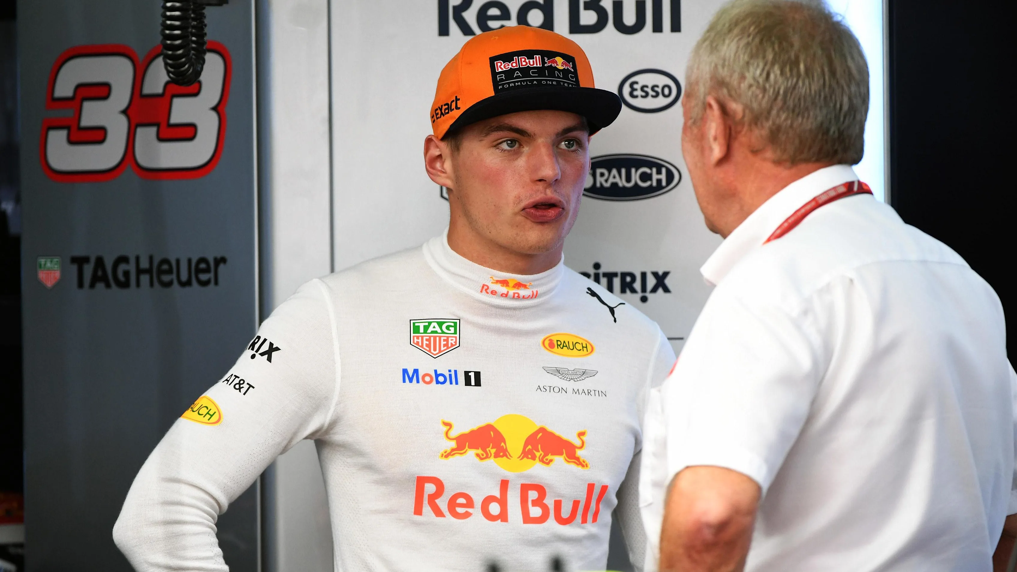 Max Verstappen (NED) Red Bull Racing and Dr Helmut Marko (AUT) Red Bull Motorsport Consultant at Formula One World Championship, Rd15, Malaysian Grand Prix, Qualifying, Sepang, Malaysia, Saturday 30 September 2017. © Mark Sutton/Sutton Images