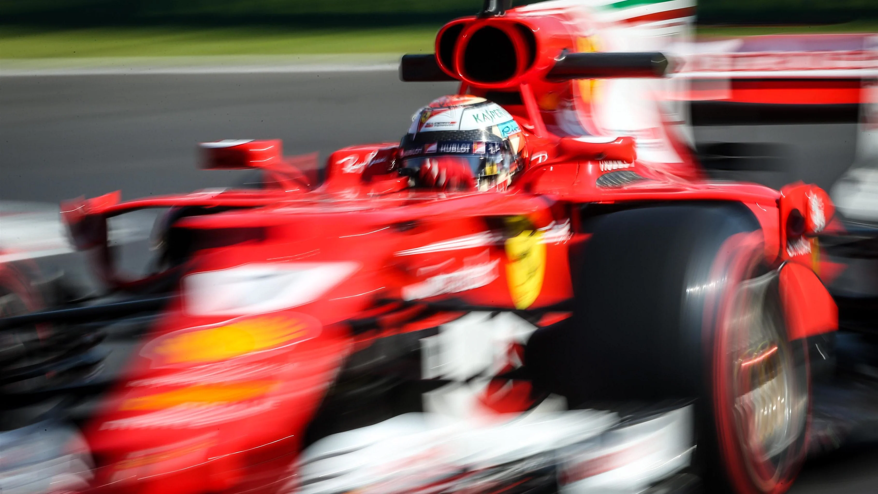 Kimi Raikkonen (FIN) Ferrari SF70-H at Formula One World Championship, Rd18, Mexican Grand Prix, Practice, Circuit Hermanos Rodriguez, Mexico City, Mexico, Friday 27 October 2017. © Mirko Stange/Sutton Images