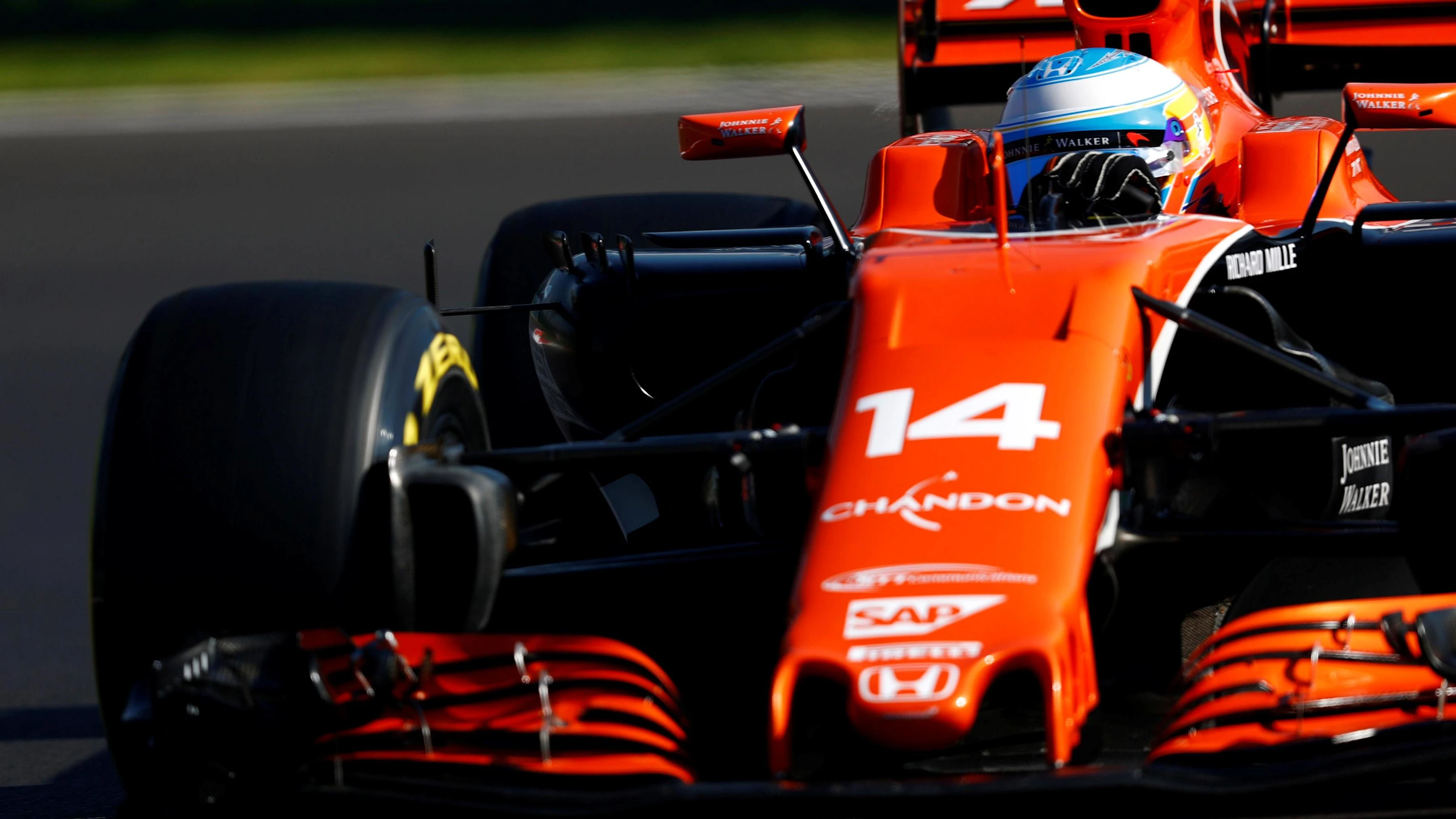 Fernando Alonso (ESP) McLaren MCL32 at Formula One World Championship, Rd18, Mexican Grand Prix, Practice, Circuit Hermanos Rodriguez, Mexico City, Mexico, Friday 27 October 2017. © Sam Bloxham/LAT/Sutton Images