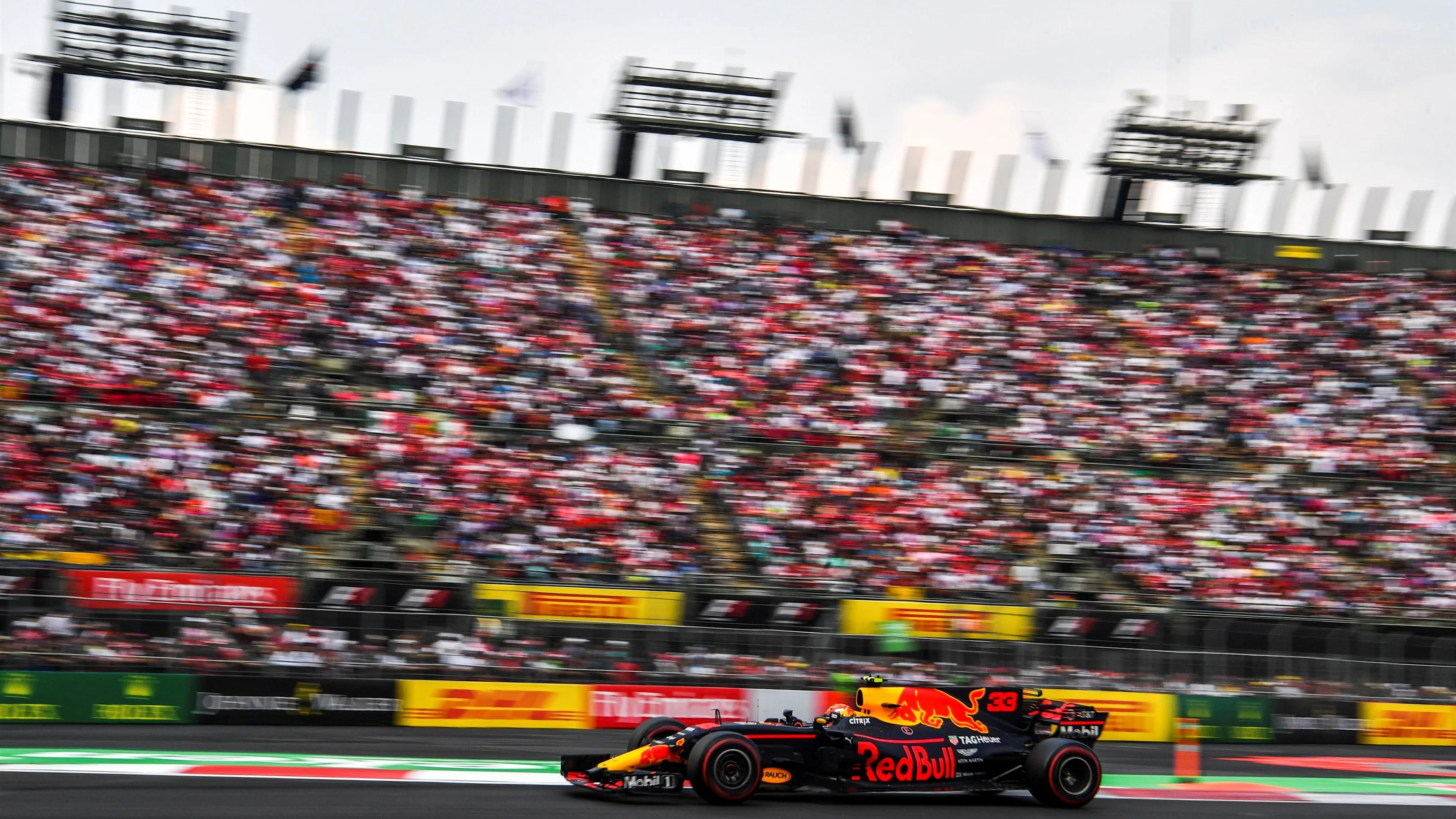 Max Verstappen (NED) Red Bull Racing RB13 at Formula One World Championship, Rd18, Mexican Grand