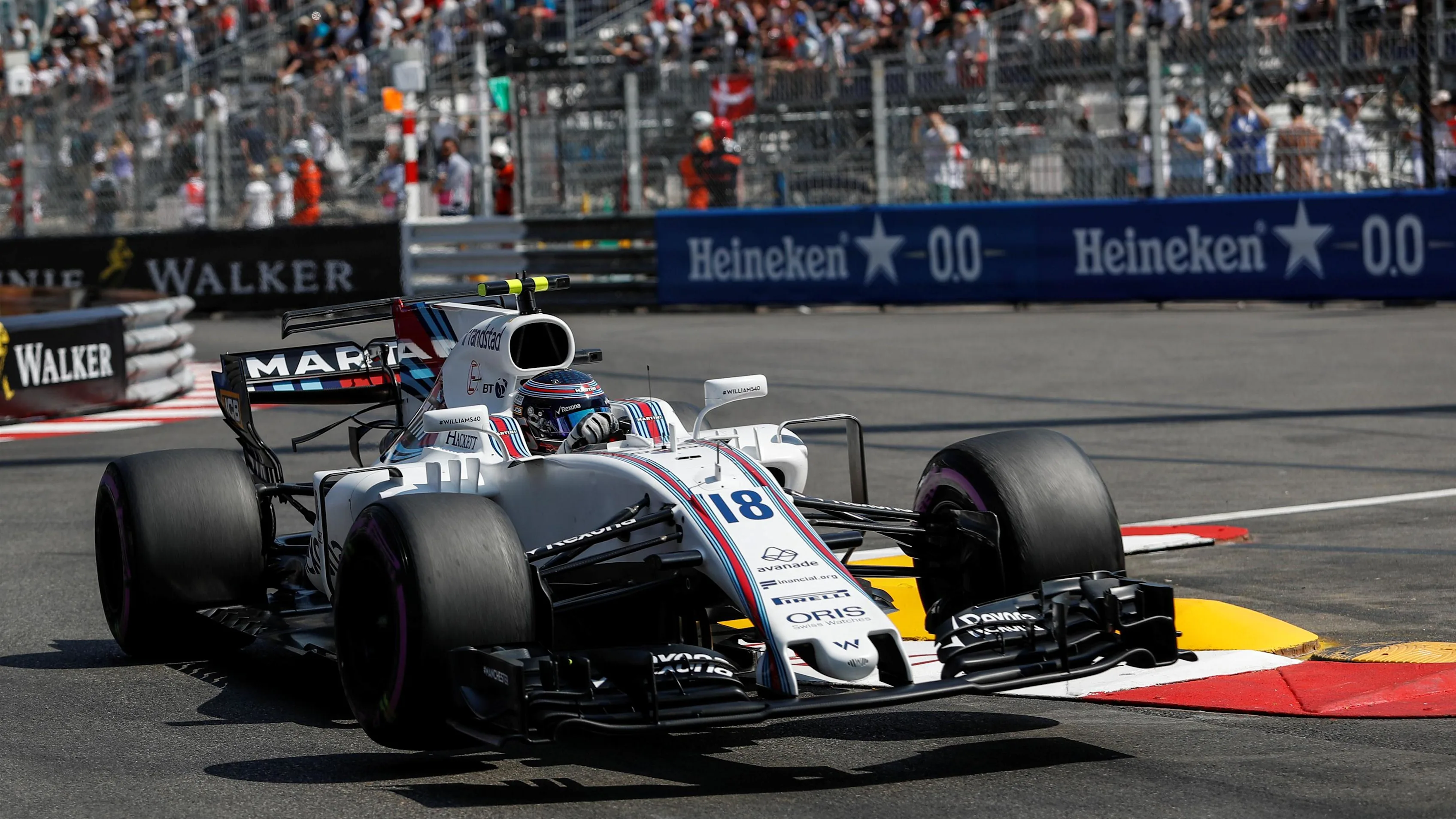 Lance Stroll (CDN) Williams FW40 at Formula One World Championship, Rd6, Monaco Grand Prix, Qualifying, Monte-Carlo, Monaco, Saturday 27 May 2017. © Sutton Images