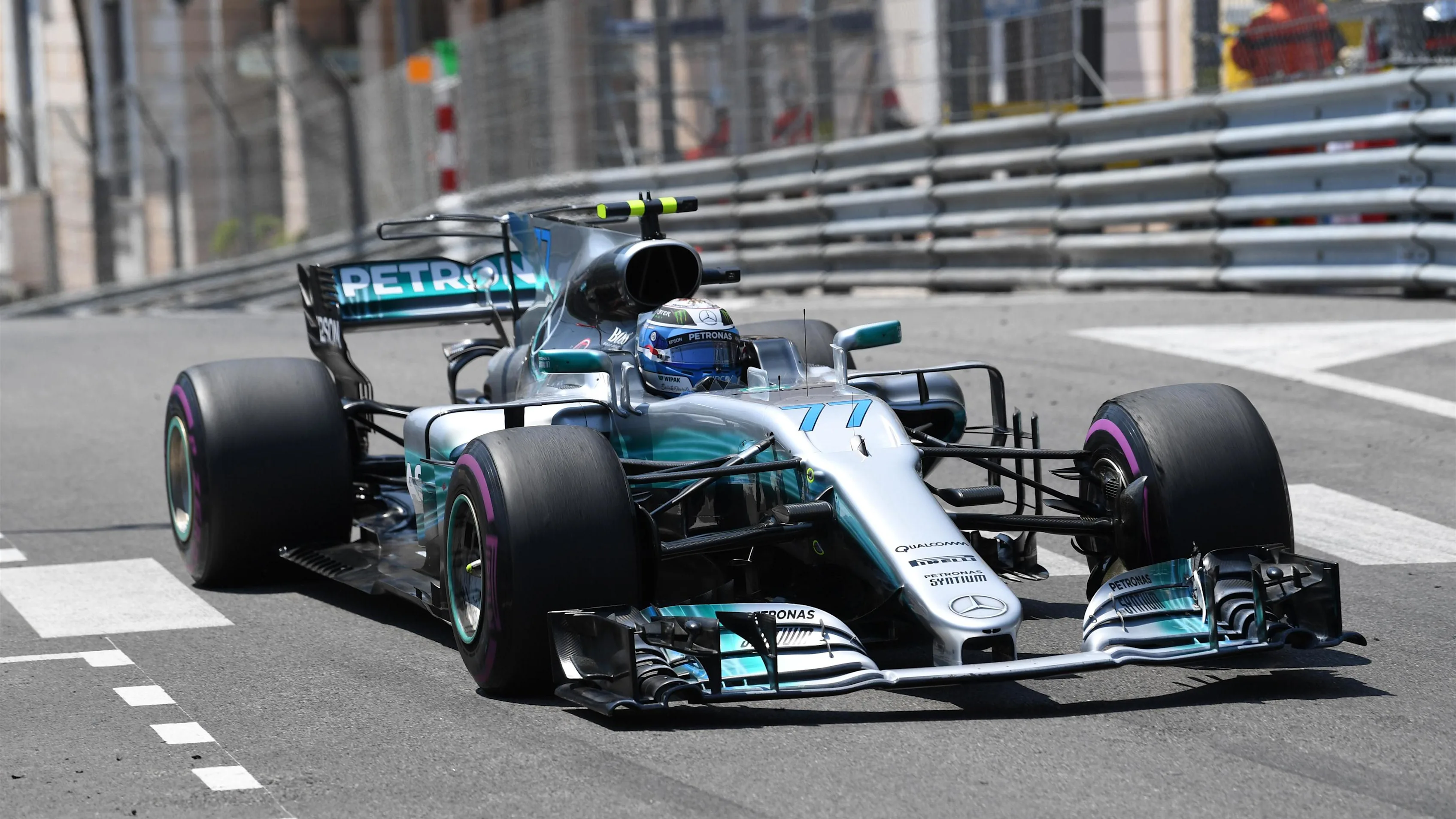 Valtteri Bottas (FIN) Mercedes-Benz F1 W08 Hybrid at Formula One World Championship, Rd6, Monaco Grand Prix, Race, Monte-Carlo, Monaco, Sunday 28 May 2017. © Sutton Images