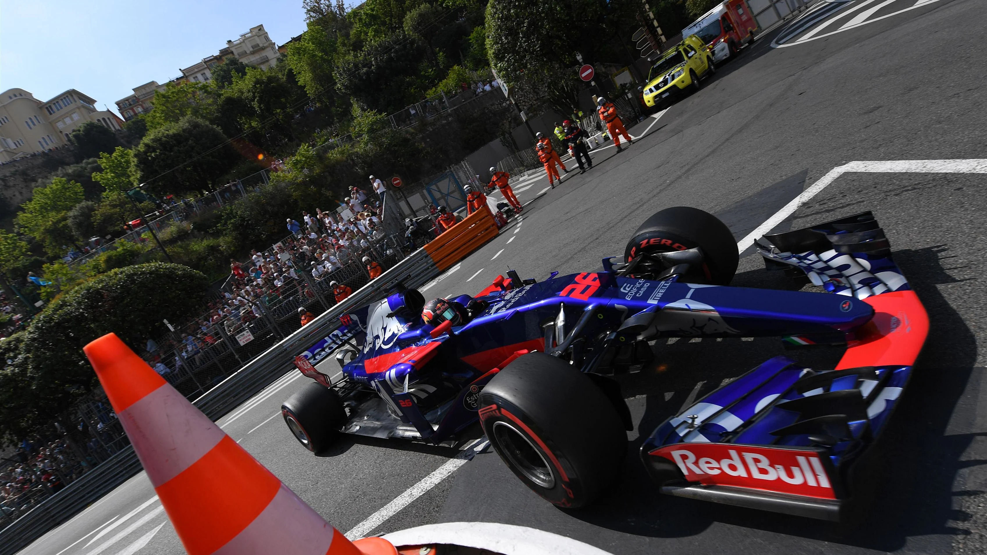 Carlos Sainz jr (ESP) Scuderia Toro Rosso STR12 at Formula One World Championship, Rd6, Monaco Grand Prix, Practice, Monte-Carlo, Monaco, Thursday 25 May 2017. © Sutton Images