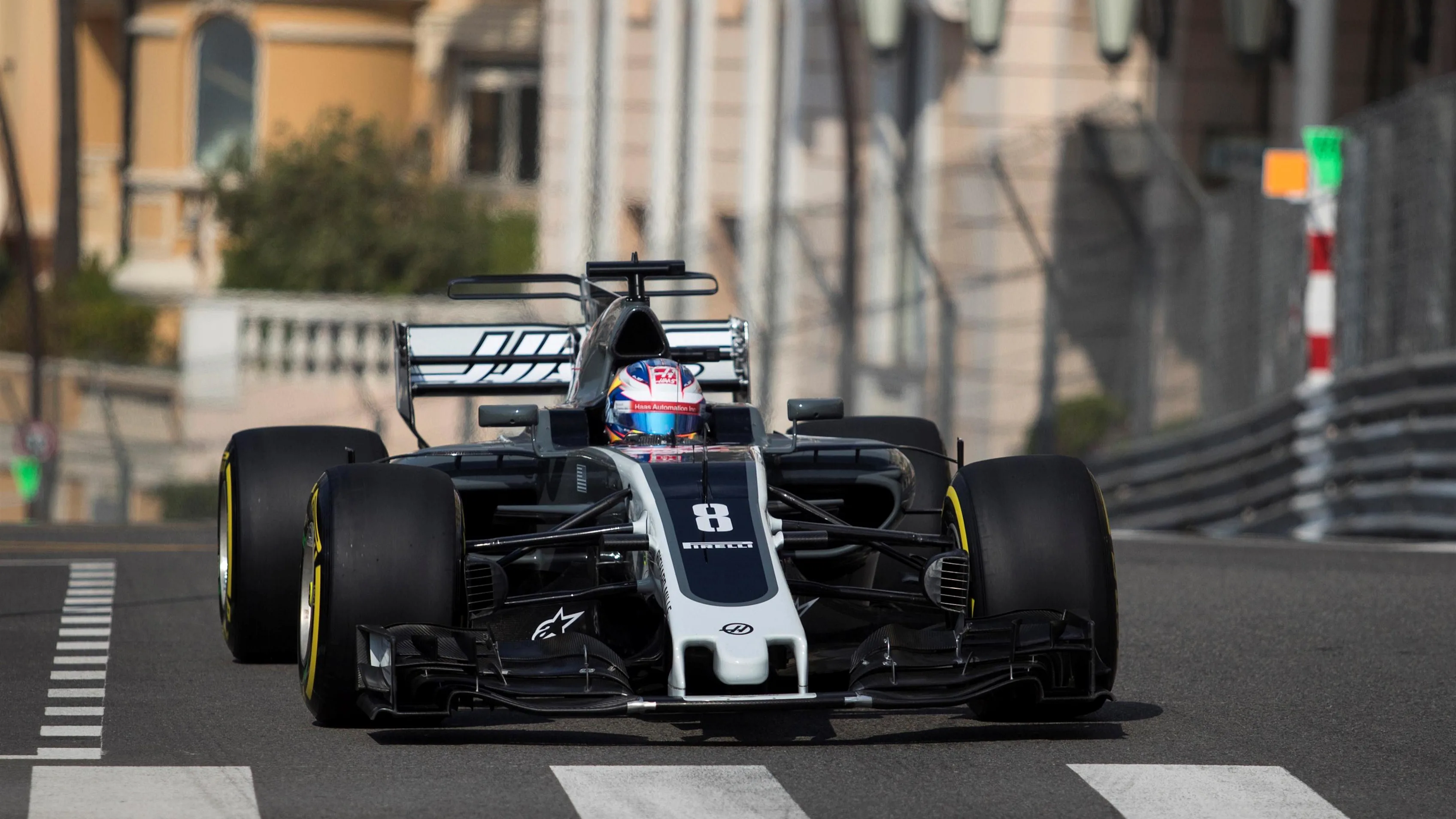 Romain Grosjean (FRA) Haas VF-17 at Formula One World Championship, Rd6, Monaco Grand Prix, Practice, Monte-Carlo, Monaco, Thursday 25 May 2017. © Sutton Images