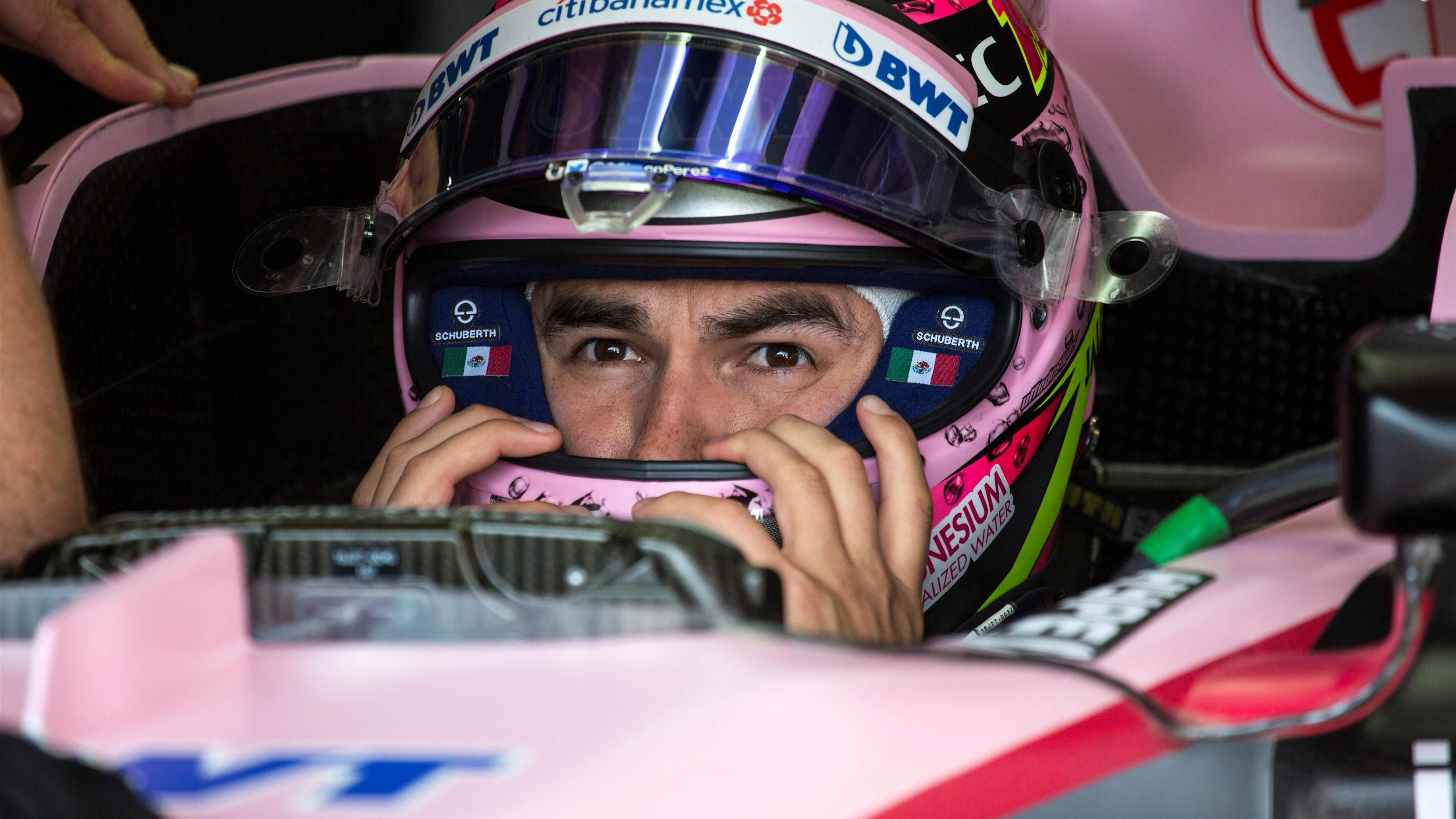Sergio Perez (MEX) Force India VJM10 at Formula One World Championship, Rd6, Monaco Grand Prix, Practice, Monte-Carlo, Monaco, Thursday 25 May 2017. © Sutton Images