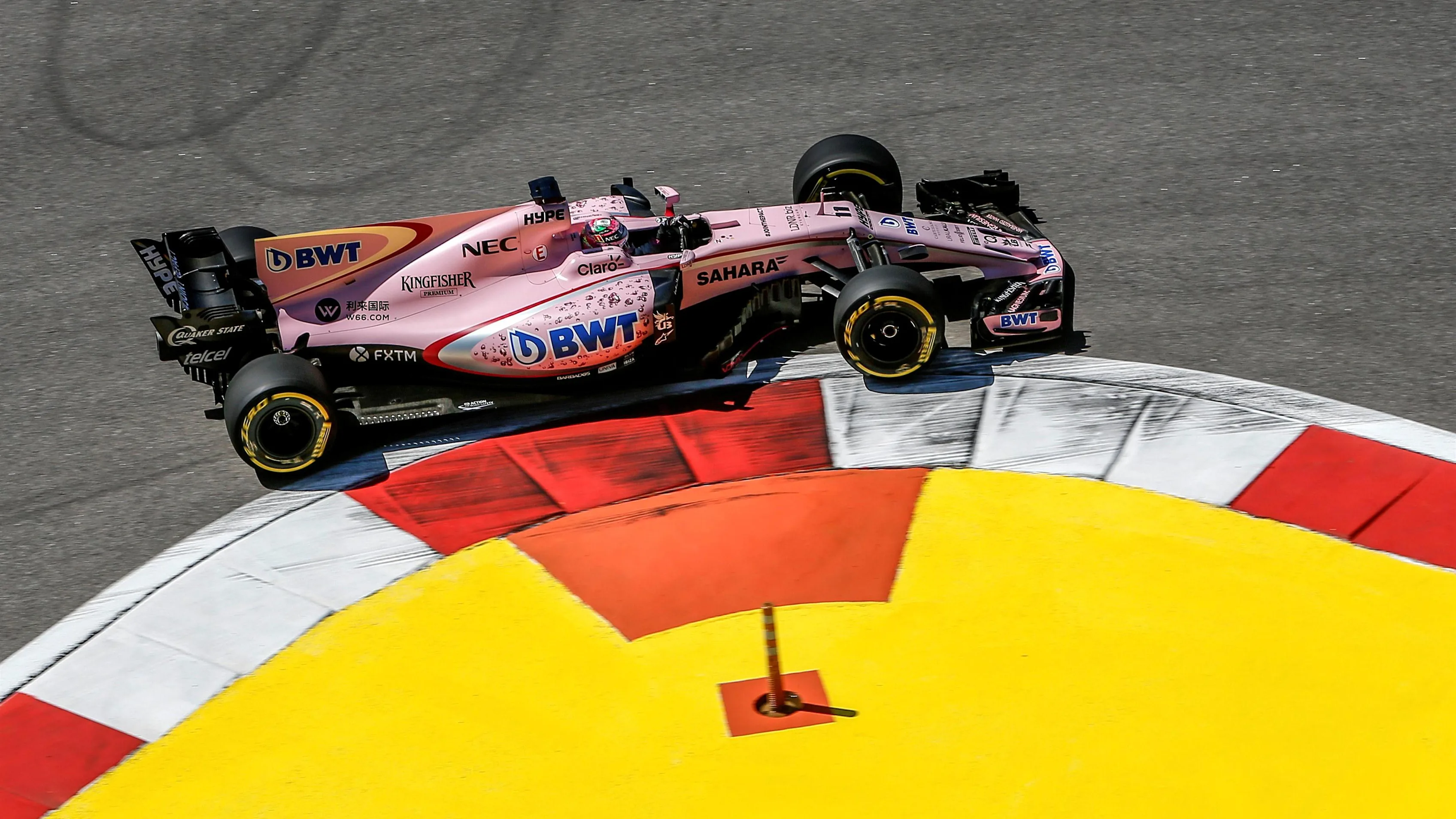 Sergio Perez (MEX) Force India VJM10 at Formula One World Championship, Rd4, Russian Grand Prix, Practice, Sochi Autodrom, Sochi, Krasnodar Krai, Russia, Friday 28 April 2017. © Sutton Motorsport Images