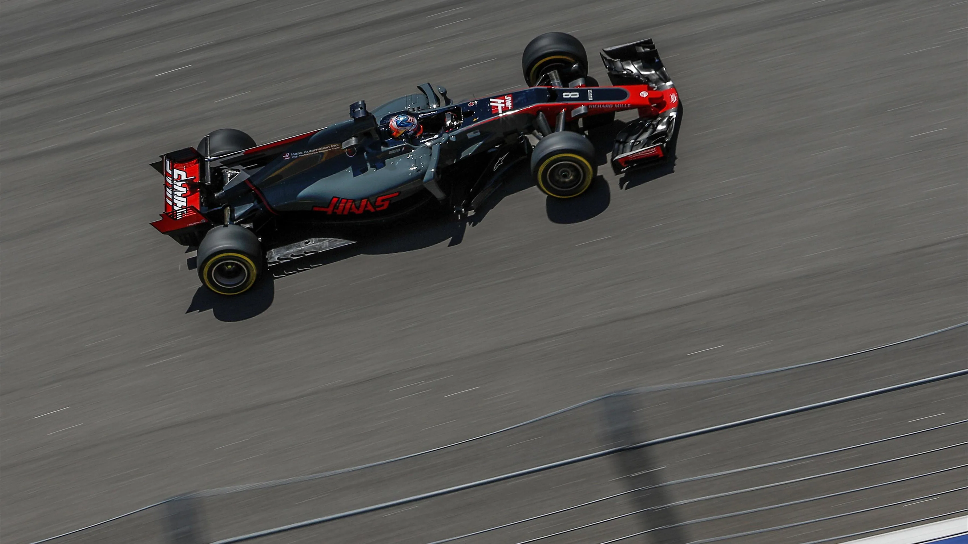 Romain Grosjean (FRA) Haas VF-17 at Formula One World Championship, Rd4, Russian Grand Prix, Practice, Sochi Autodrom, Sochi, Krasnodar Krai, Russia, Friday 28 April 2017. © Sutton Motorsport Images