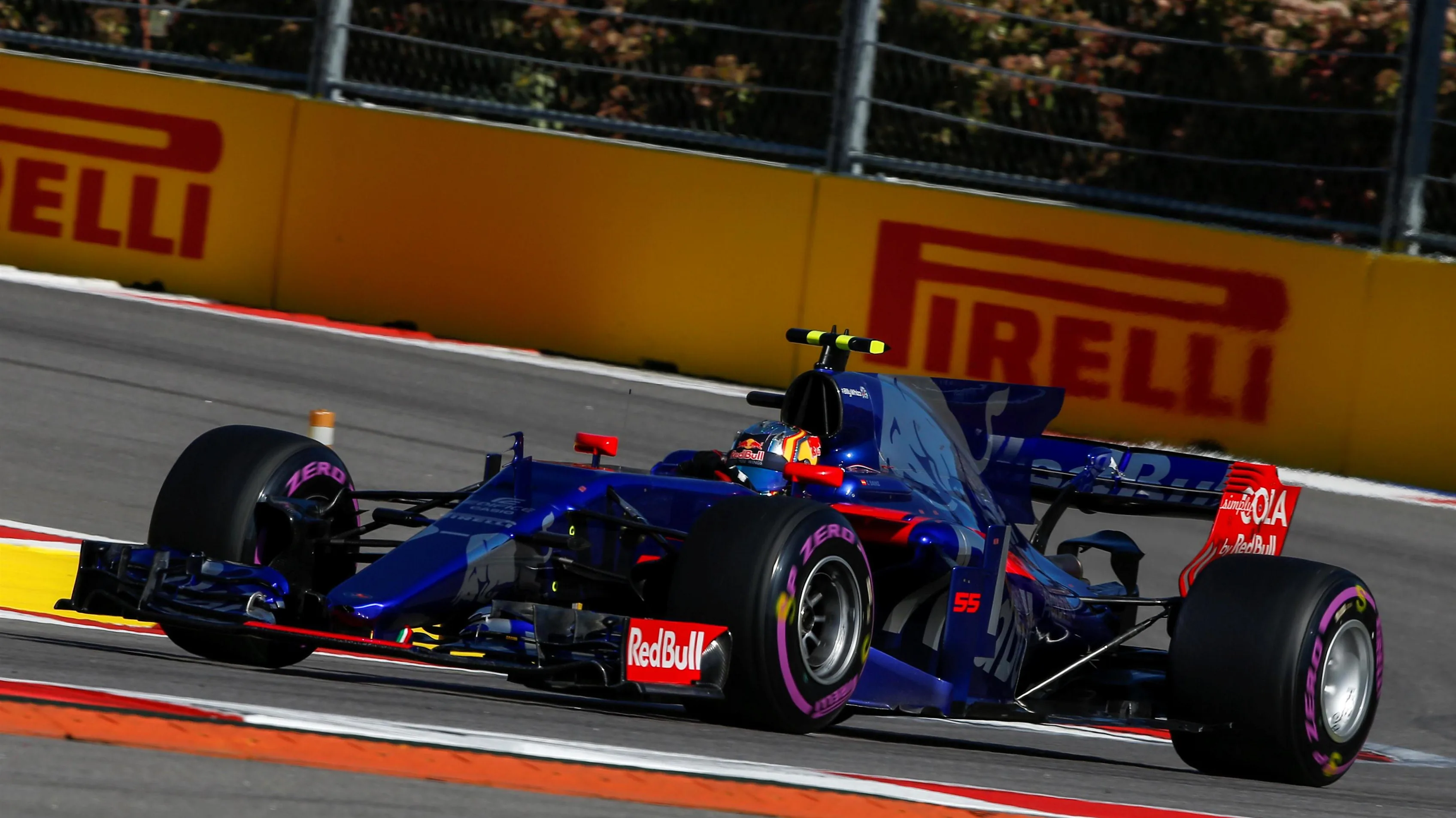 Carlos Sainz jr (ESP) Scuderia Toro Rosso STR12 at Formula One World Championship, Rd4, Russian Grand Prix, Qualifying, Sochi Autodrom, Sochi, Krasnodar Krai, Russia, Saturday 29 April 2017. © Sutton Motorsport Images