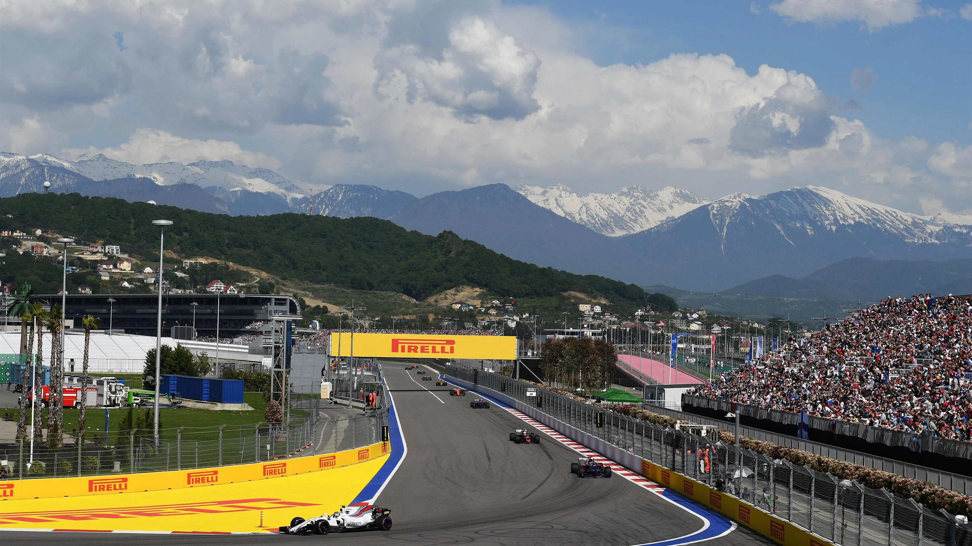 Lance Stroll (CDN) Williams FW40 at Formula One World Championship, Rd4, Russian Grand Prix, Race,