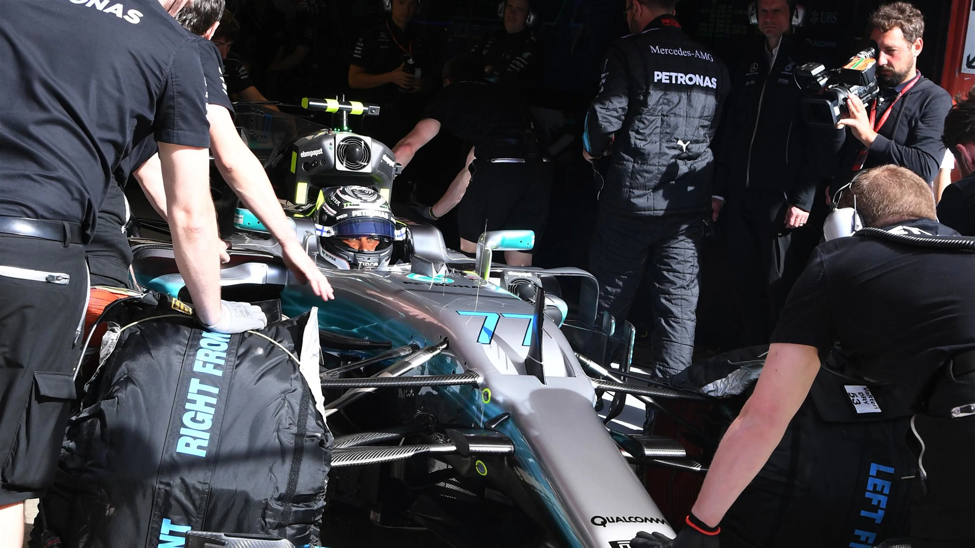Valtteri Bottas (FIN) Mercedes-Benz F1 W08 Hybrid at Formula One World Championship, Rd5, Spanish Grand Prix, Practice, Barcelona, Spain, Friday 12 May 2017. © Sutton Motorsport Images