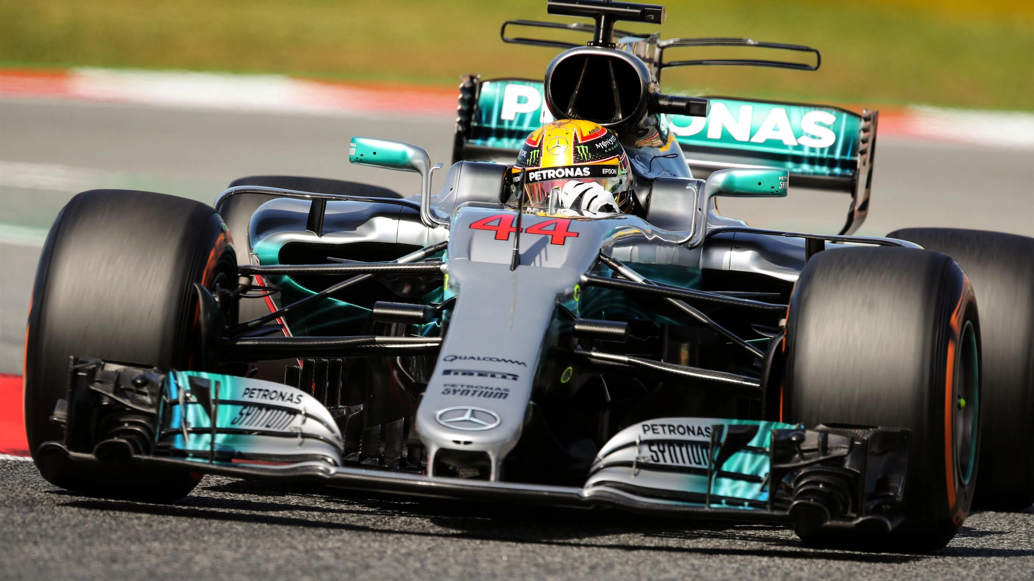 Lewis Hamilton (GBR) Mercedes-Benz F1 W08 Hybrid at Formula One World Championship, Rd5, Spanish Grand Prix, Qualifying, Barcelona, Spain, Saturday 13 May 2017. © Sutton Motorsport Images