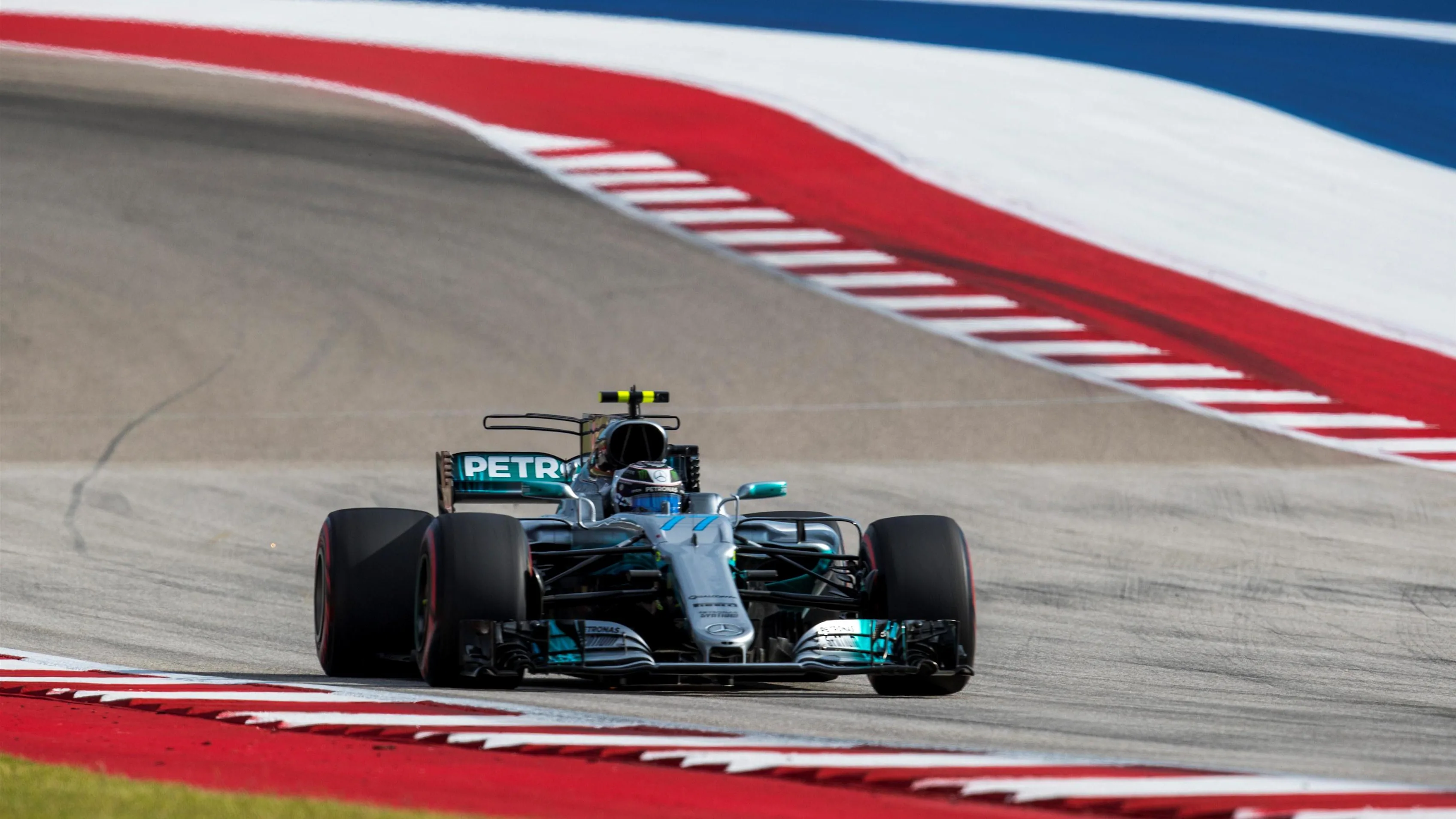 Valtteri Bottas (FIN) Mercedes-Benz F1 W08 Hybrid at Formula One World Championship, Rd17, United States Grand Prix, Qualifying, Circuit of the Americas, Austin, Texas, USA, Saturday 21 October 2017. © Manuel Goria/Sutton Images