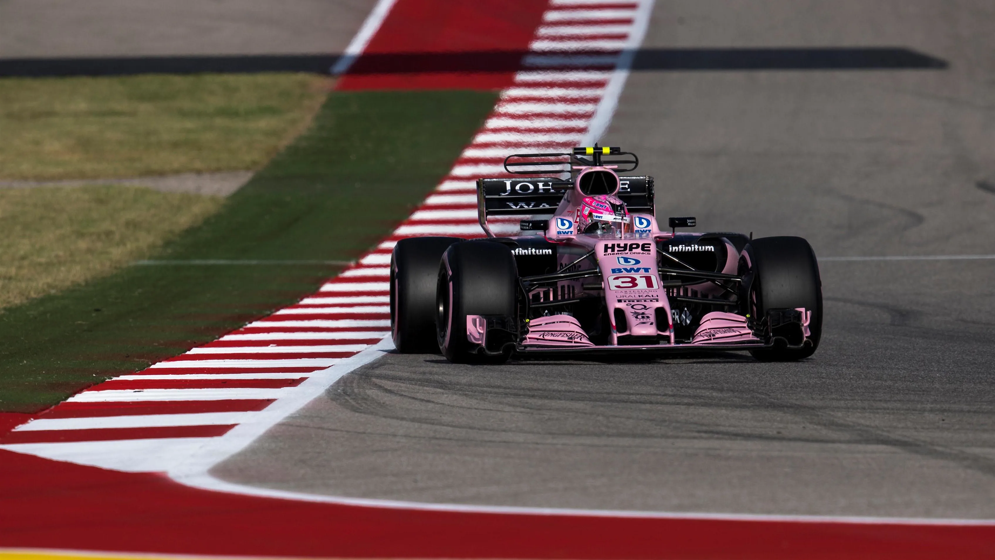 Esteban Ocon (FRA) Force India VJM10 at Formula One World Championship, Rd17, United States Grand