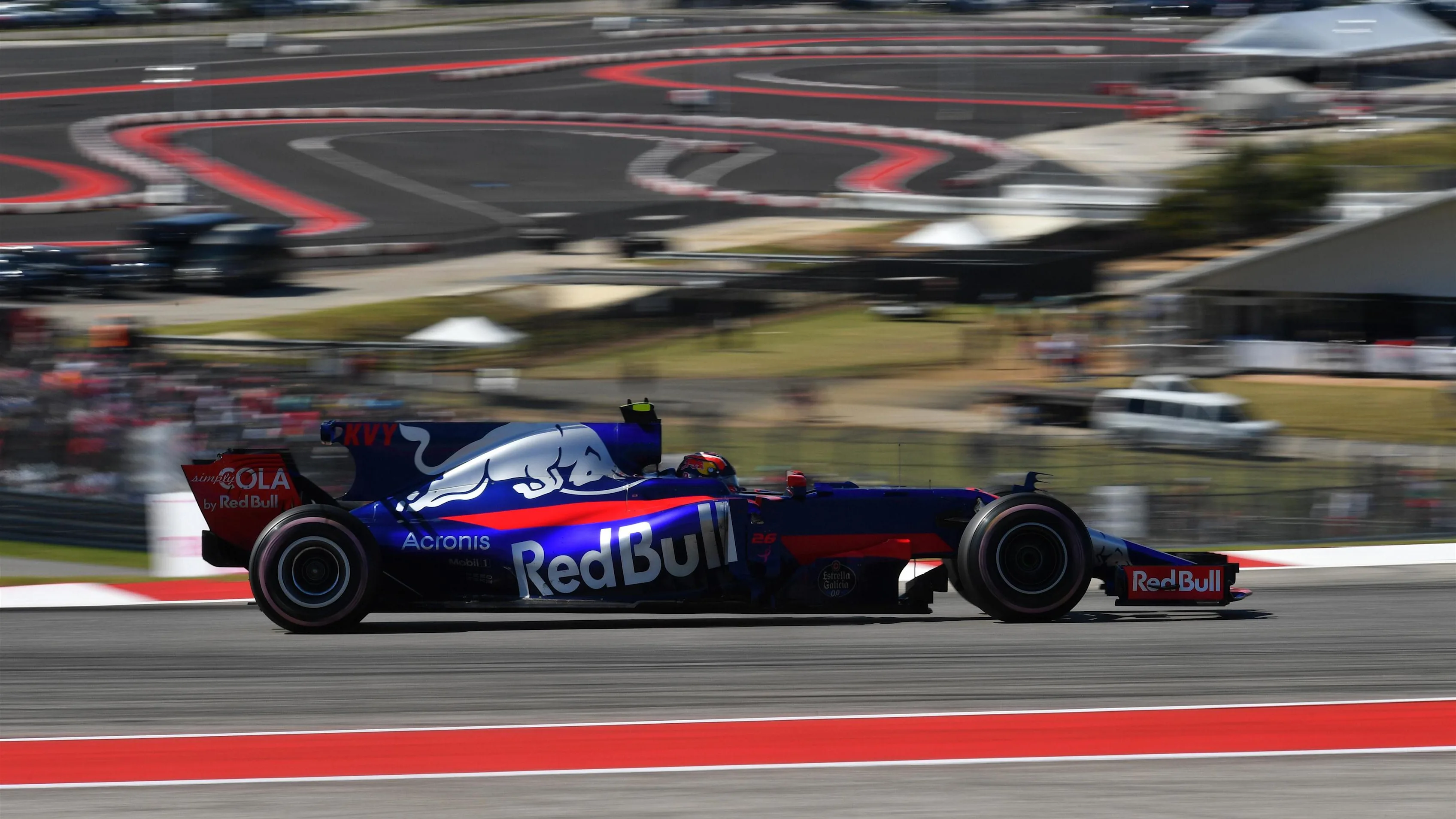 Daniil Kvyat (RUS) Scuderia Toro Rosso STR12 at Formula One World Championship, Rd17, United States Grand Prix, Race, Circuit of the Americas, Austin, Texas, USA, Sunday 22 October 2017. © Mark Sutton/Sutton Images