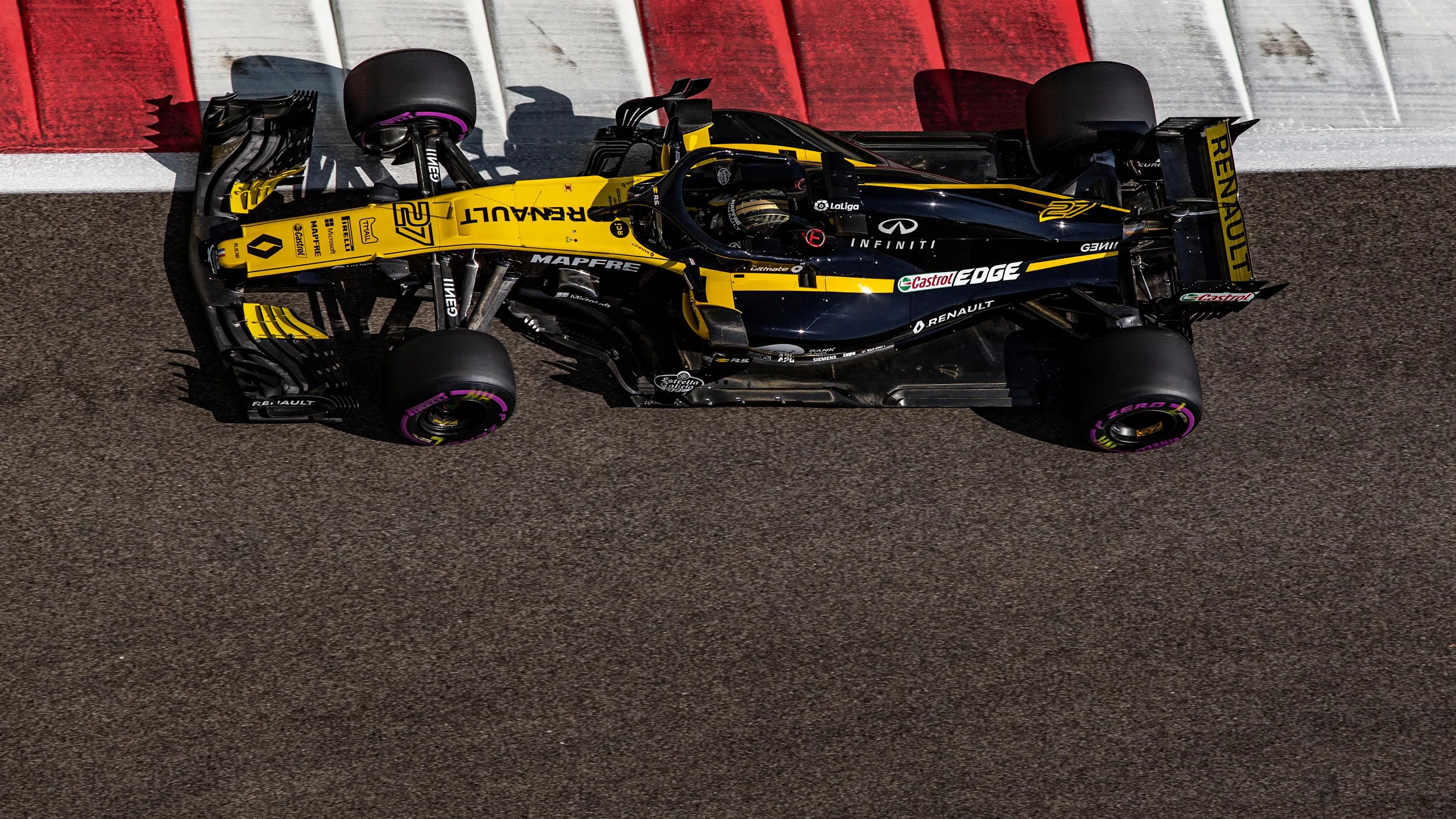 Nico Hulkenberg, Renault Sport F1 Team R.S. 18 at Formula One World Championship, Rd21, Abu Dhabi Grand Prix, Practice, Yas Marina Circuit, Abu Dhabi, UAE, Friday 23 November 2018.