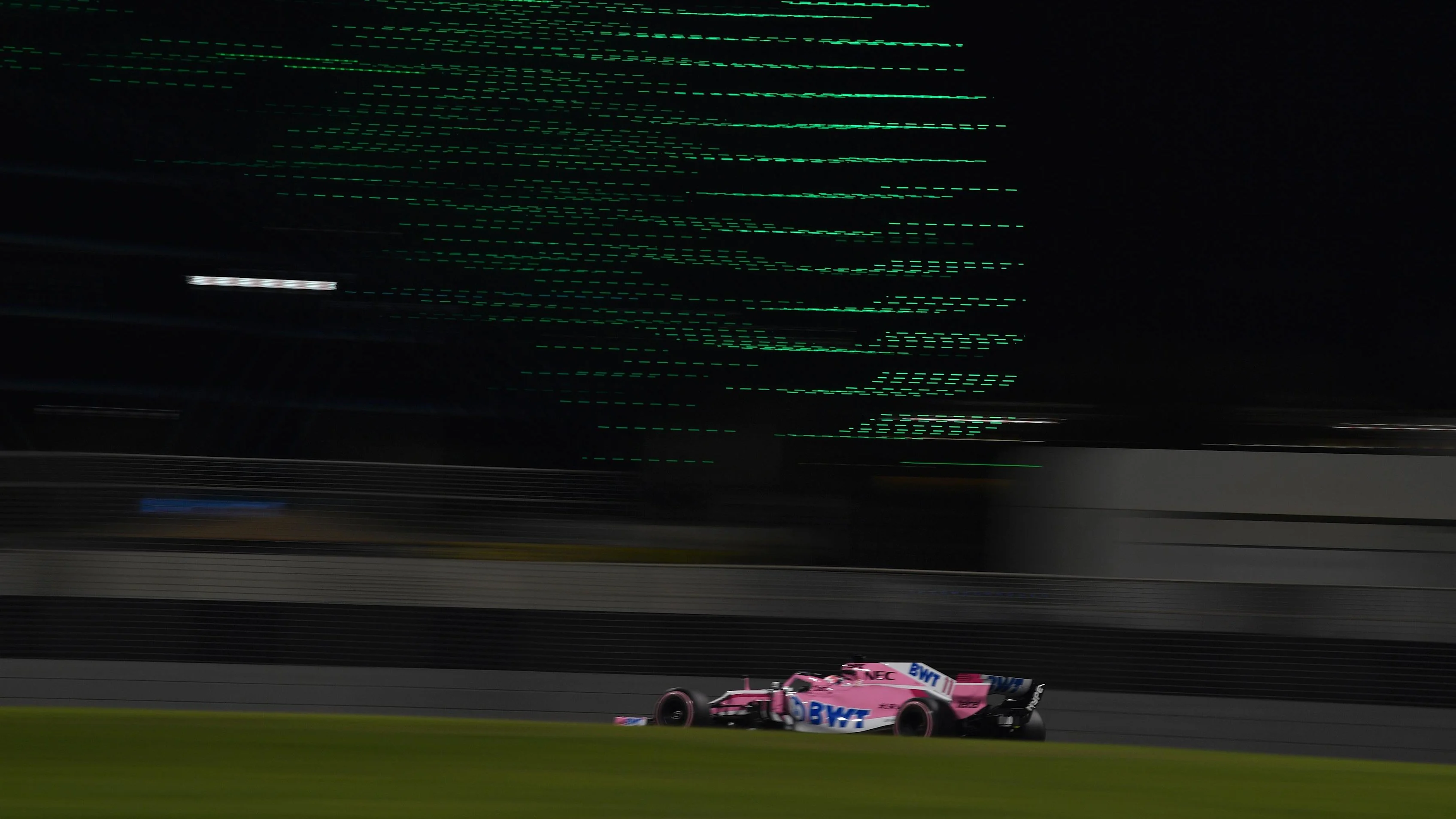 Sergio Perez, Racing Point Force India VJM11 at Formula One World Championship, Rd21, Abu Dhabi Grand Prix, Practice, Yas Marina Circuit, Abu Dhabi, UAE, Friday 23 November 2018.
