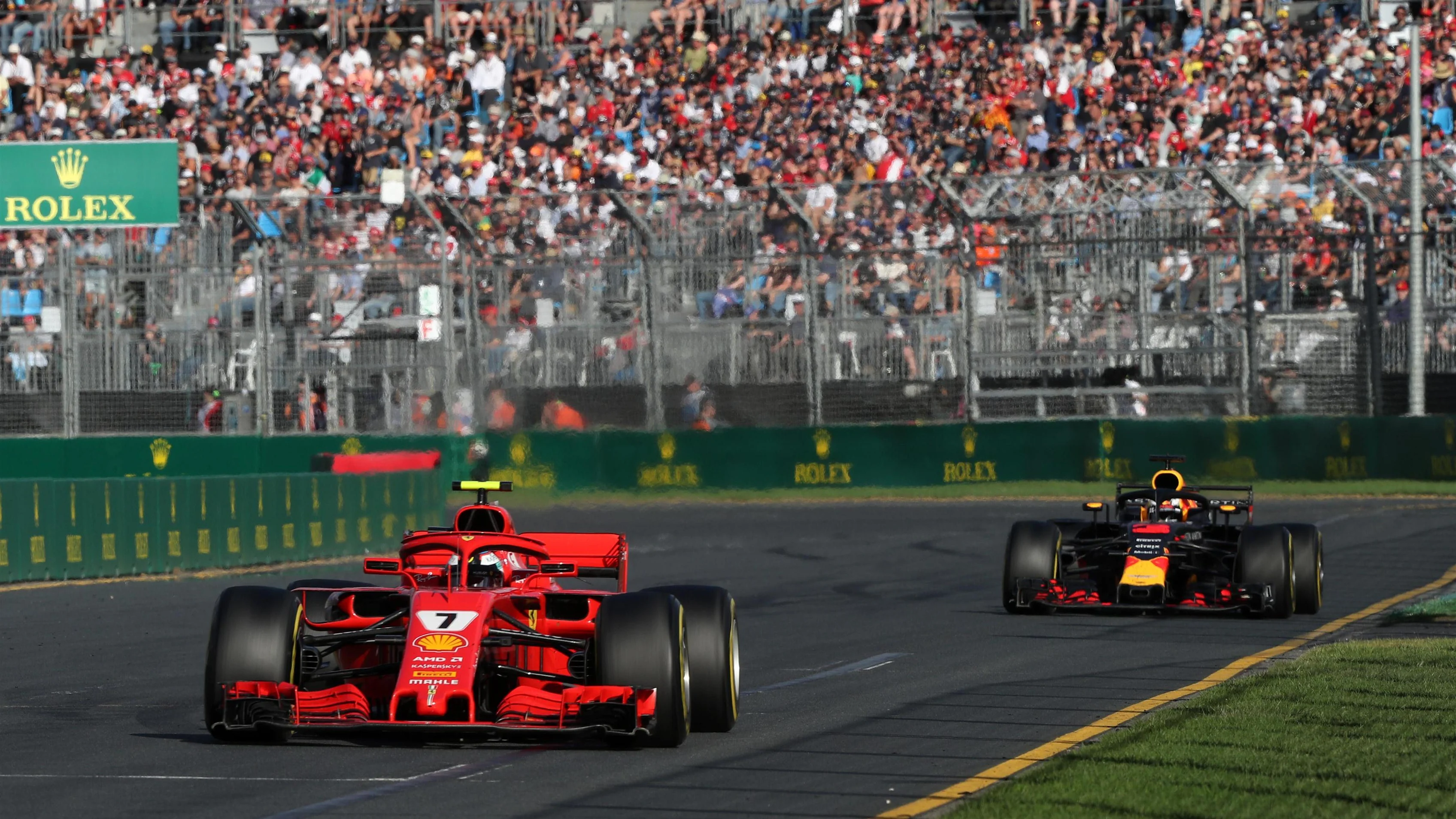 Kimi Raikkonen (FIN) Ferrari SF-71H at Formula One World Championship, Rd1, Australian Grand Prix, Race, Melbourne, Australia, Sunday 25 March 2018. © Dirk Klynsmith/Sutton Images