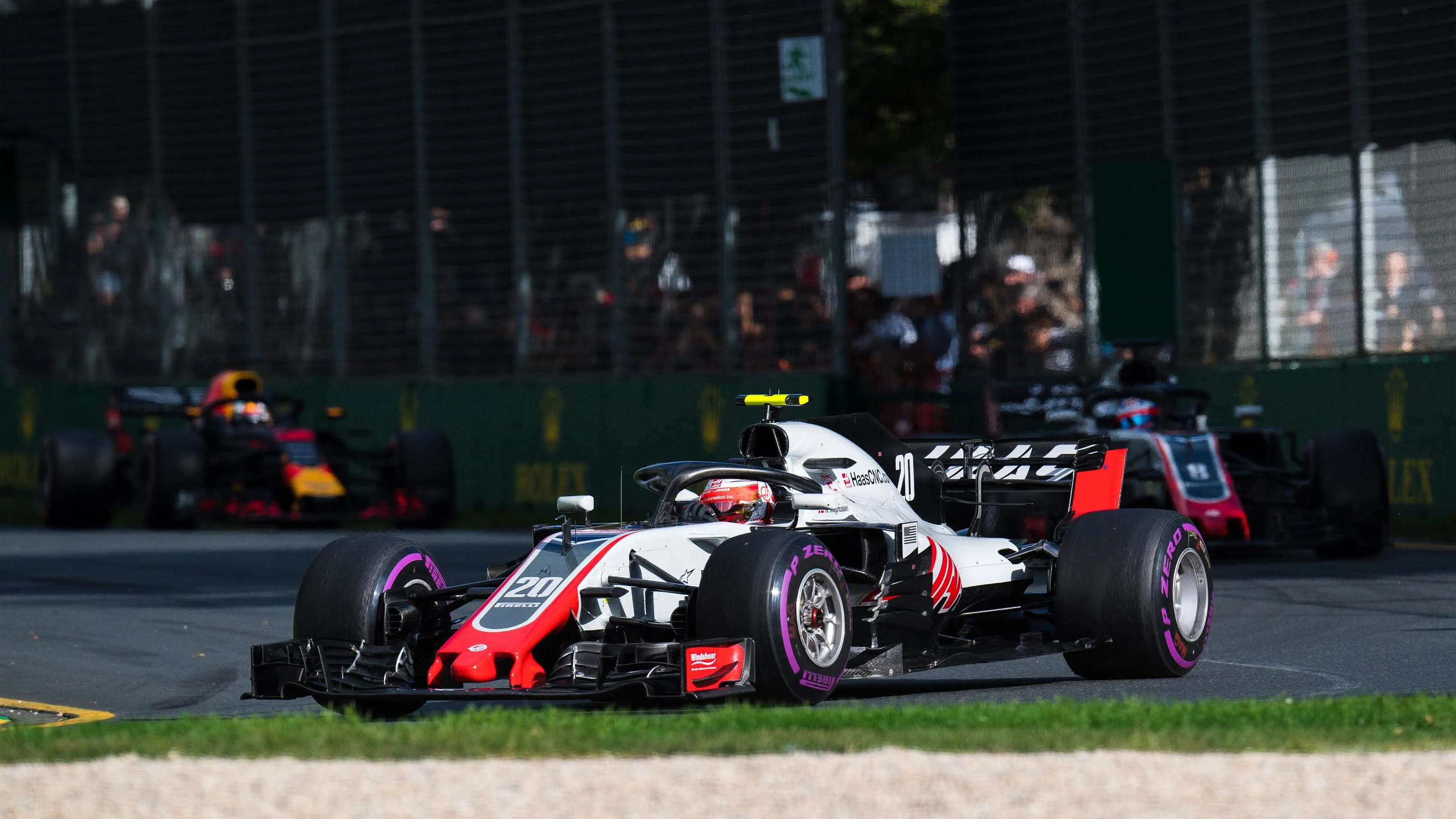 Kevin Magnussen (DEN) Haas VF-18 at Formula One World Championship, Rd1, Australian Grand Prix, Race, Melbourne, Australia, Sunday 25 March 2018. © Daniel Kalisz/Sutton Images