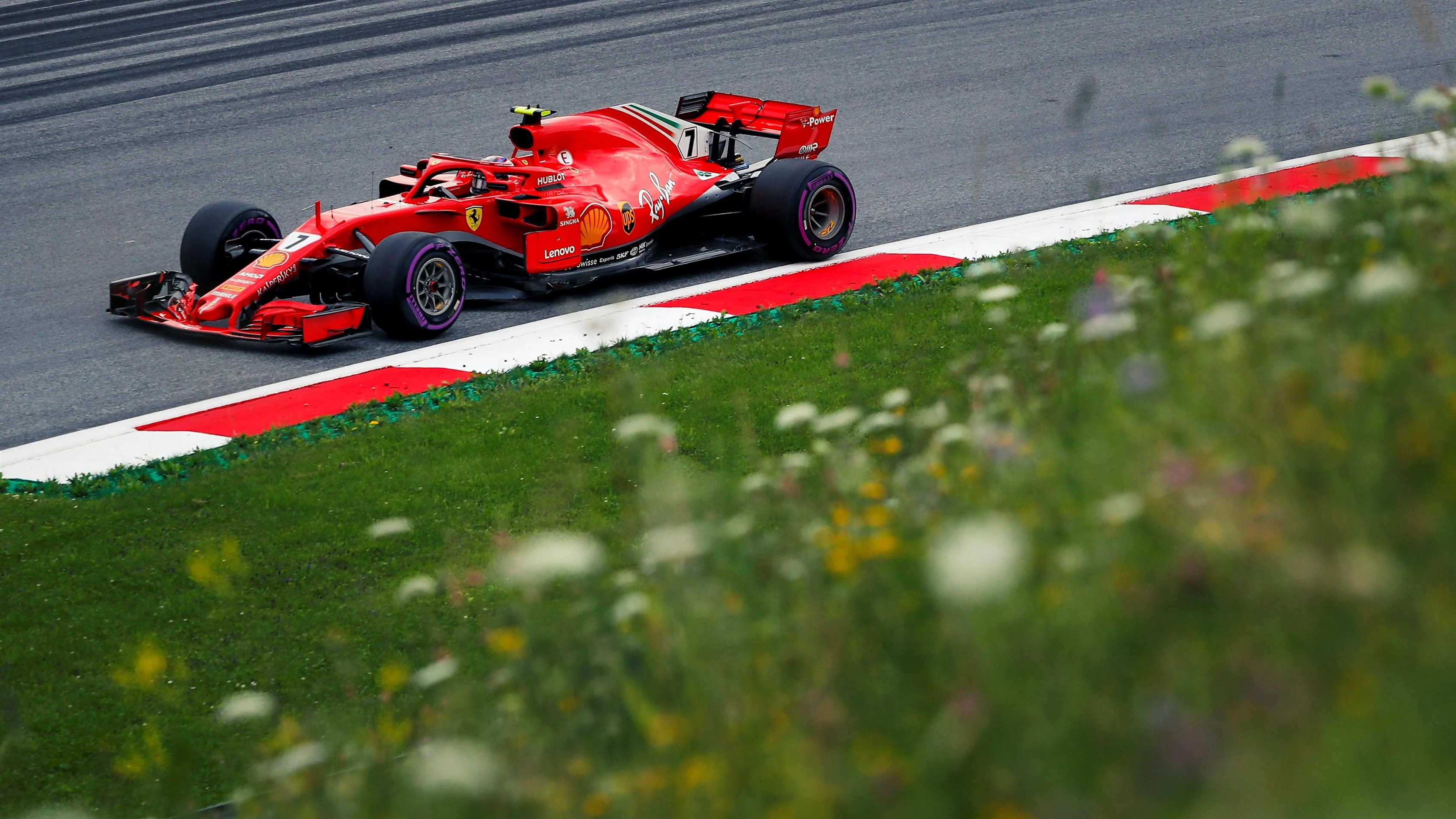 Kimi Raikkonen (FIN) Ferrari SF-71H at Formula One World Championship, Rd9, Austrian Grand Prix,