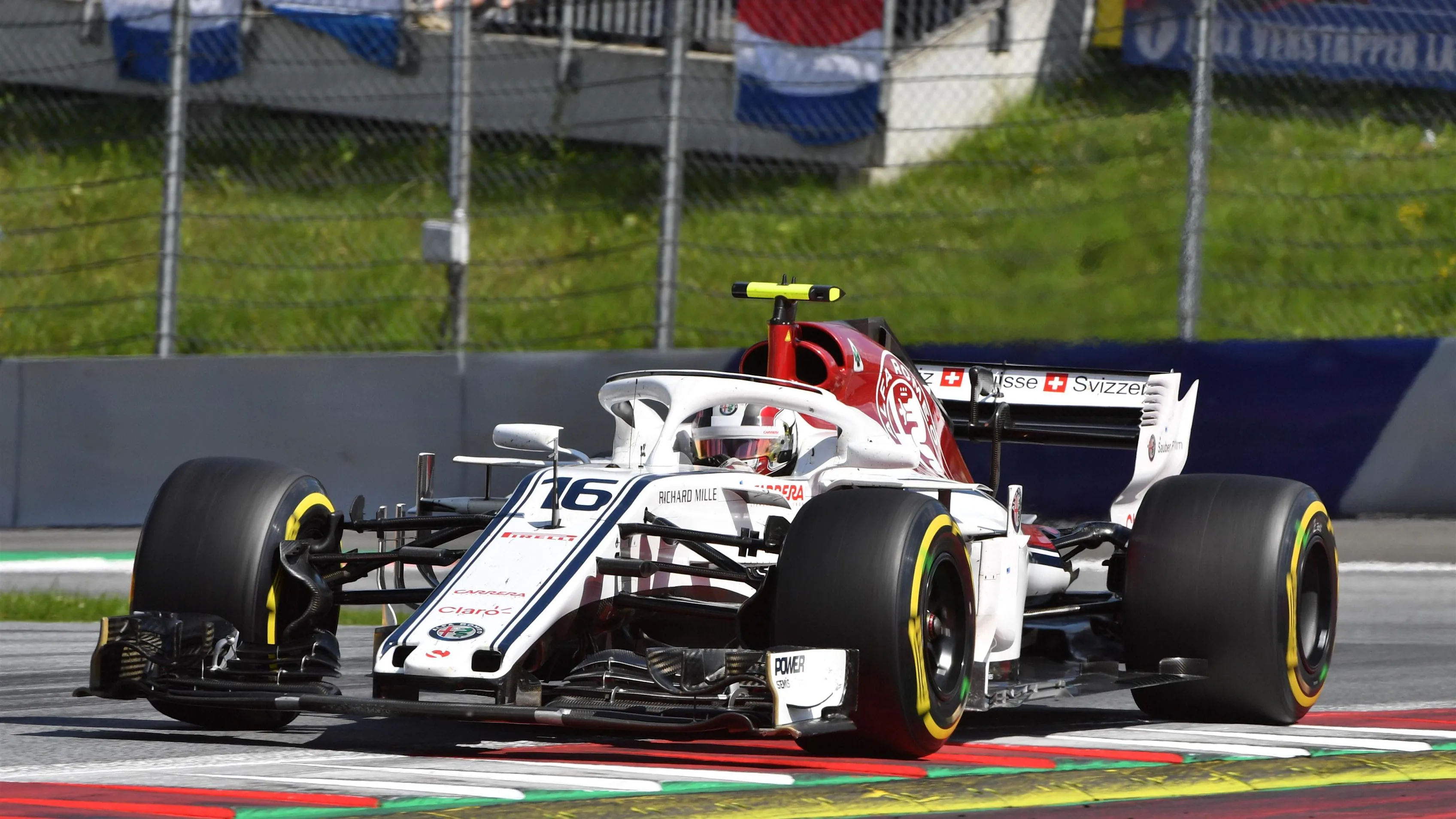 Charles Leclerc (MON) Alfa Romeo Sauber C37 at Formula One World Championship, Rd9, Austrian Grand