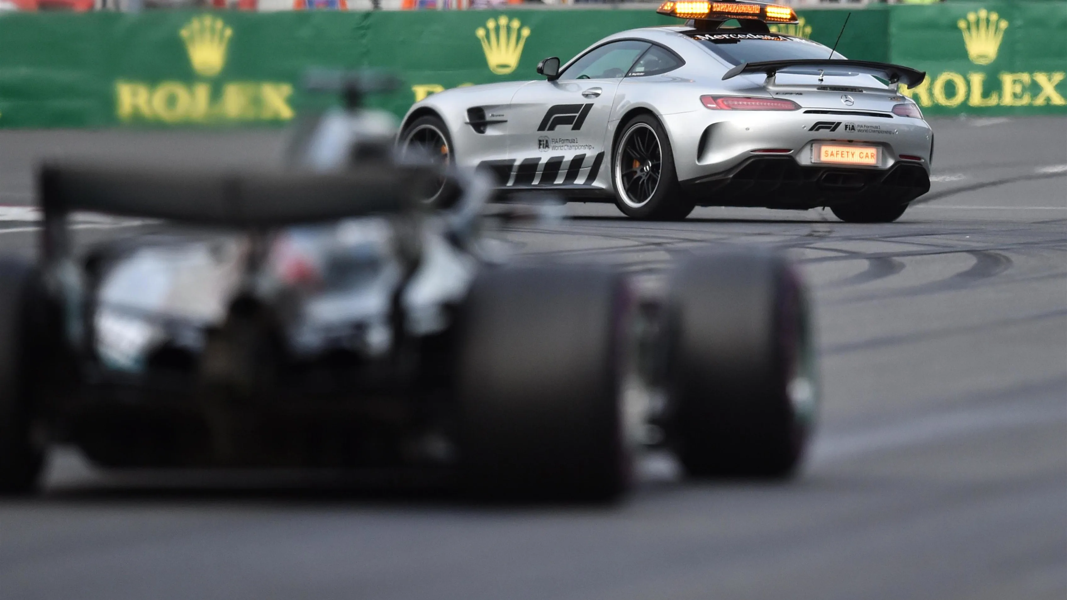 Safety car at Formula One World Championship, Rd4, Azerbaijan Grand Prix, Race, Baku City Circuit,
