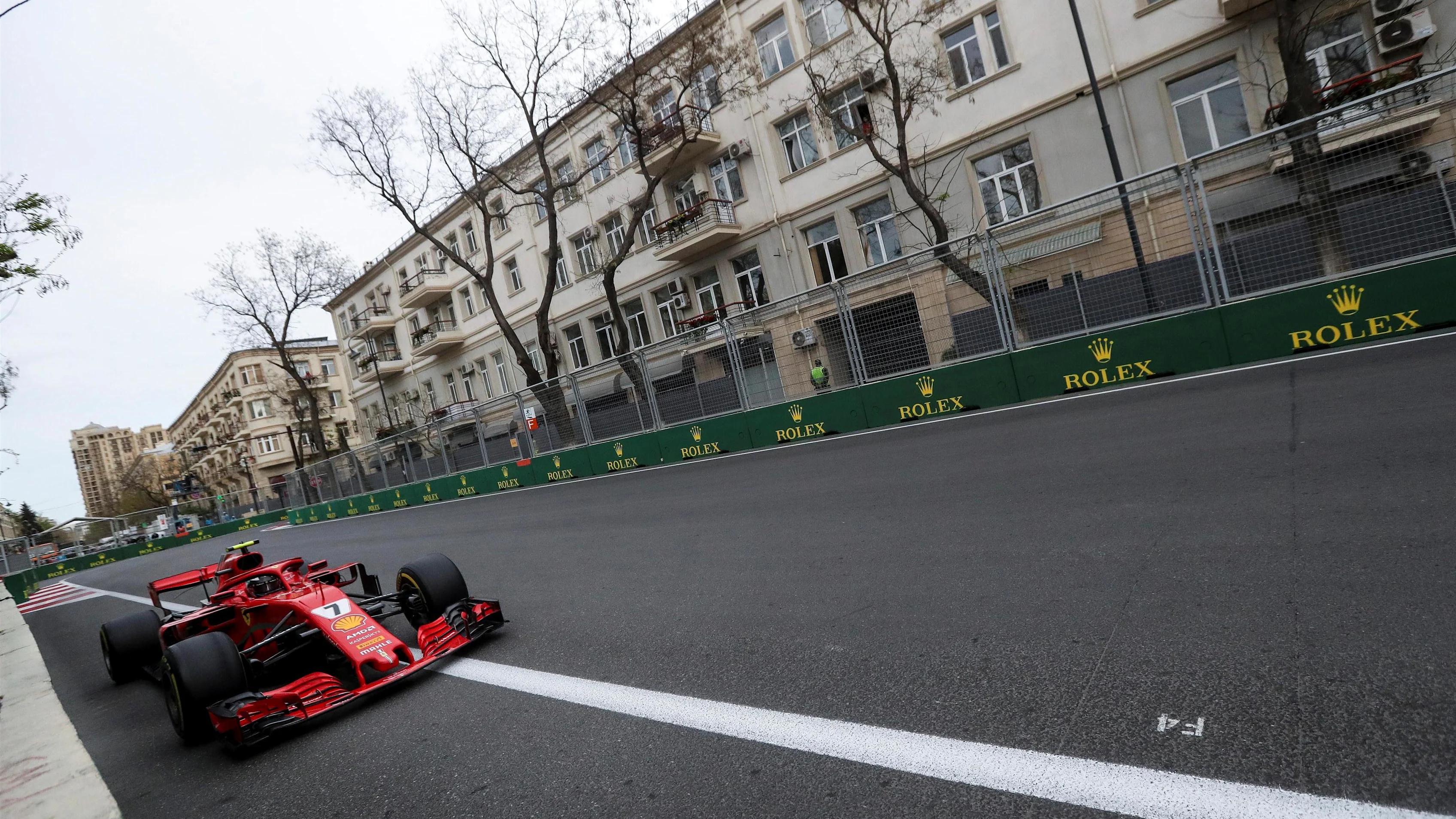 Kimi Raikkonen (FIN) Ferrari SF-71H at Formula One World Championship, Rd4, Azerbaijan Grand Prix, Race, Baku City Circuit, Baku, Azerbaijan, Sunday 29 April 2018. © James Gasperotti/Sutton Images