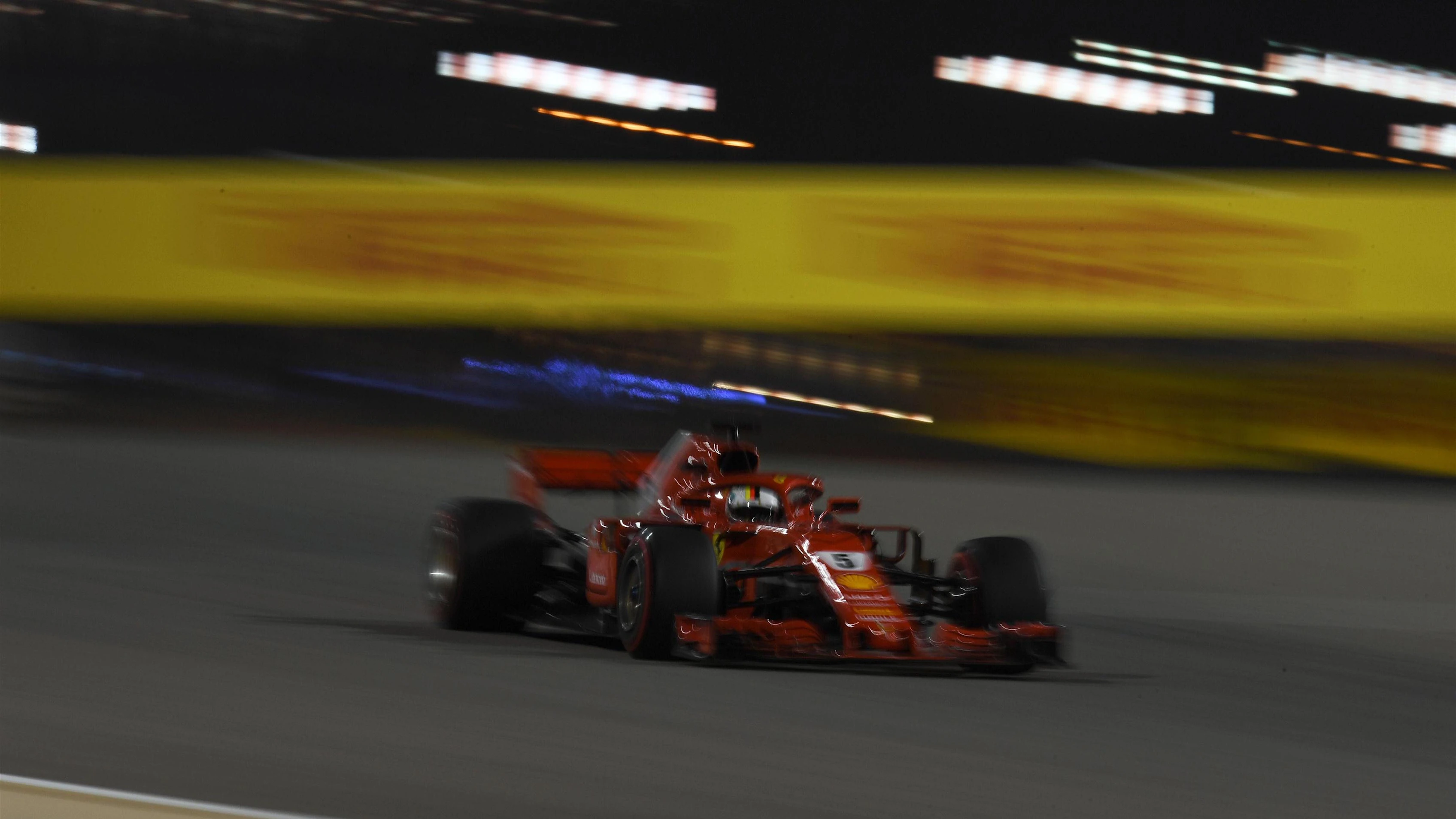 Sebastian Vettel (GER) Ferrari SF-71H at Formula One World Championship, Rd2, Bahrain Grand Prix, Practice, Bahrain International Circuit, Sakhir, Bahrain, Friday 6 April 2018. © Mark Sutton/Sutton Images