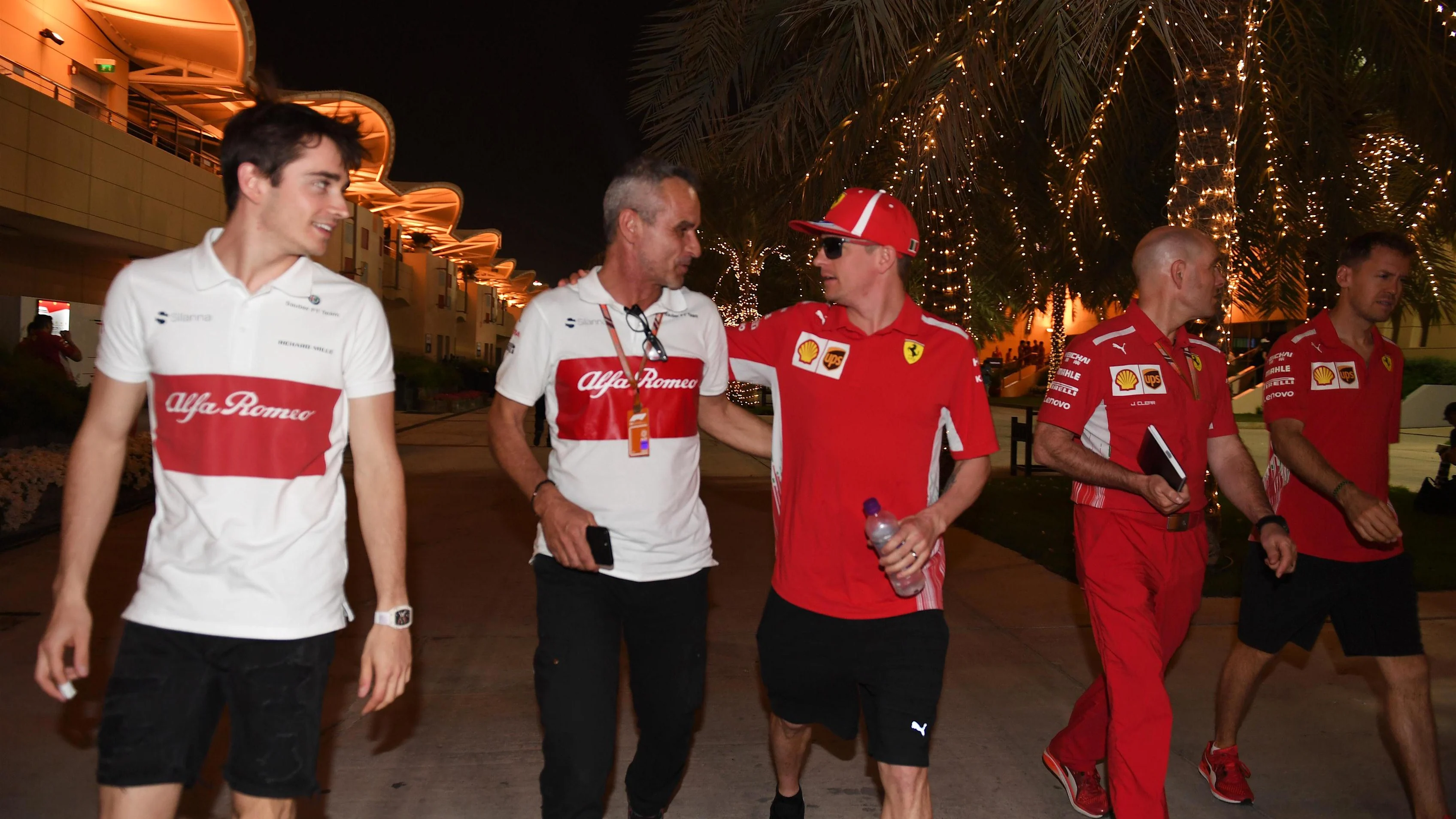 Charles Leclerc (MON) Alfa Romeo Sauber F1 Team, Beat Zehnder (SUI) Alfa Romeo Sauber F1 Team